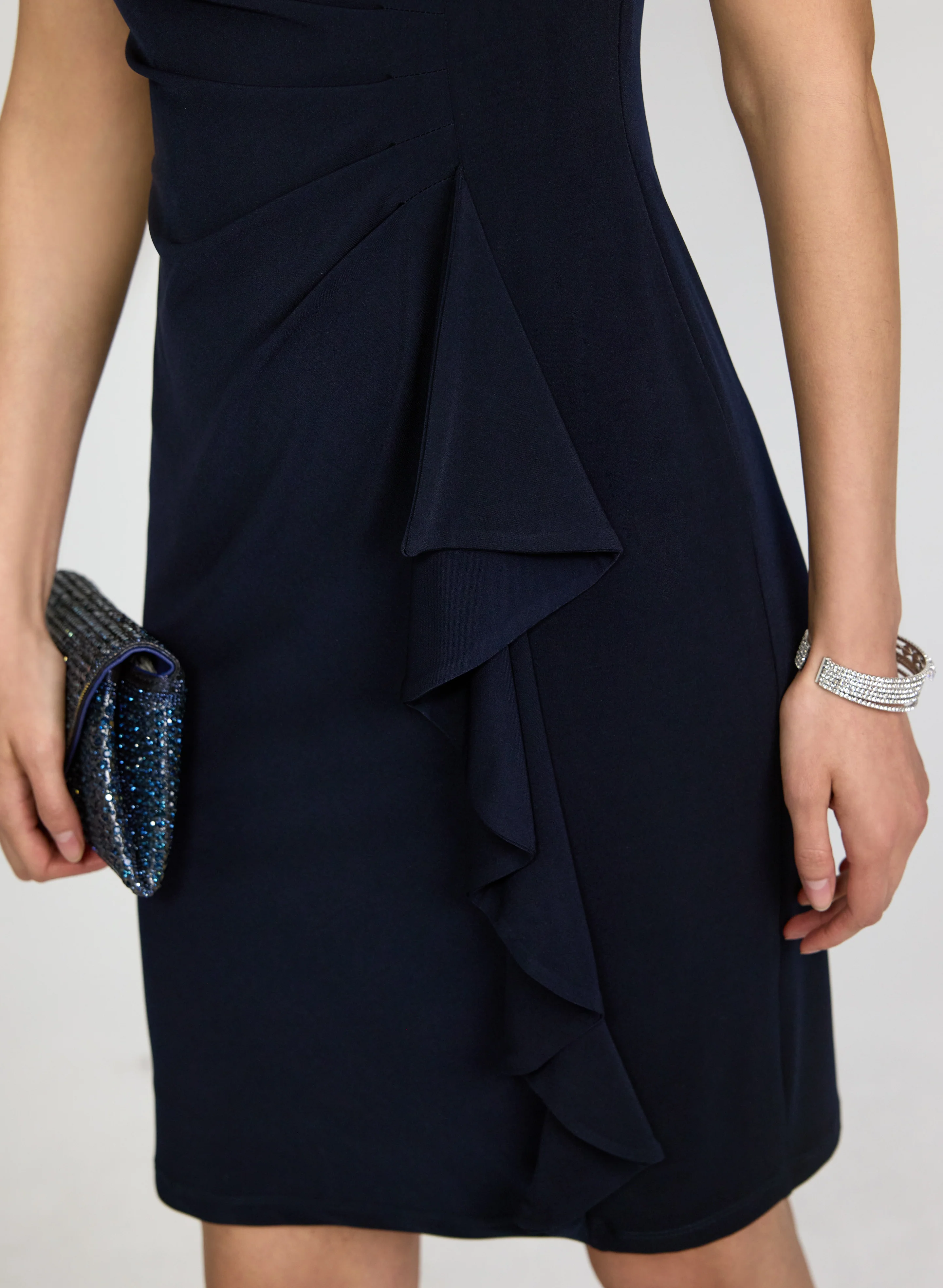 Fitted Jersey Dress - Image 3