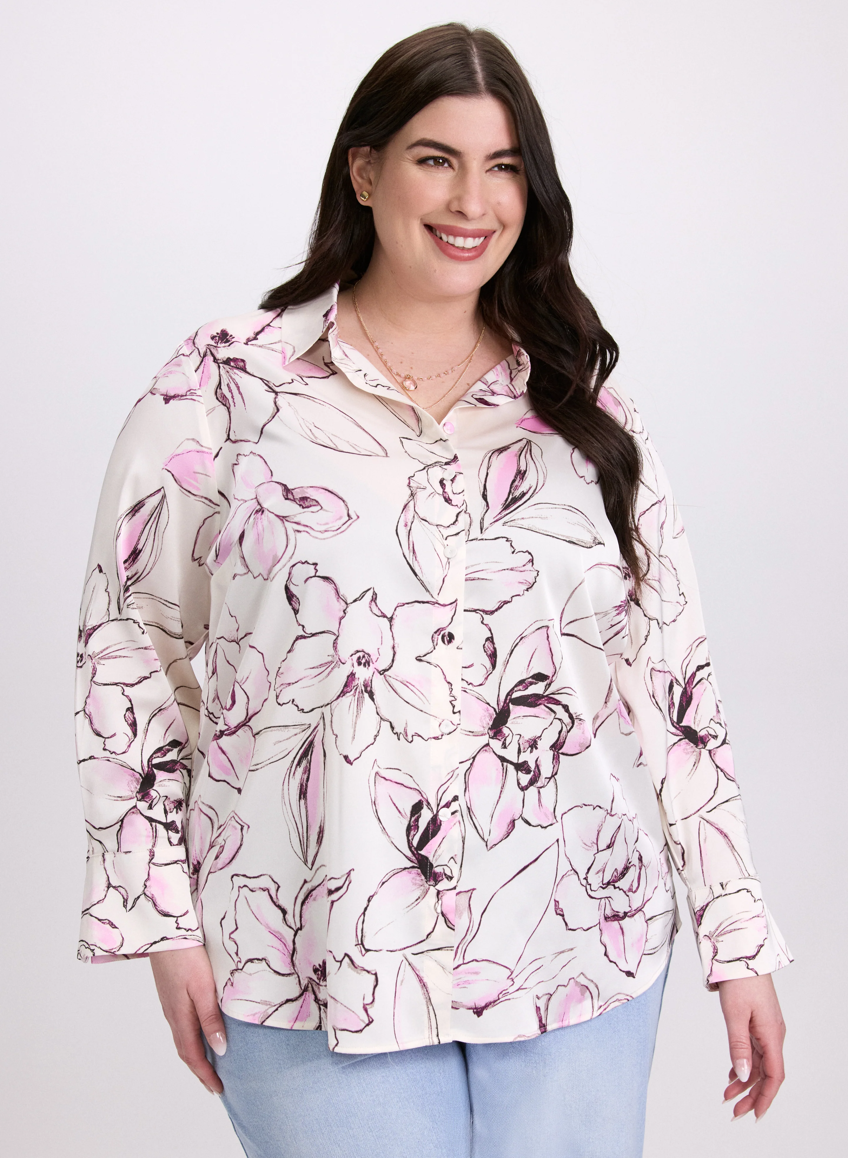 Floral Button-Down Blouse - Image 2