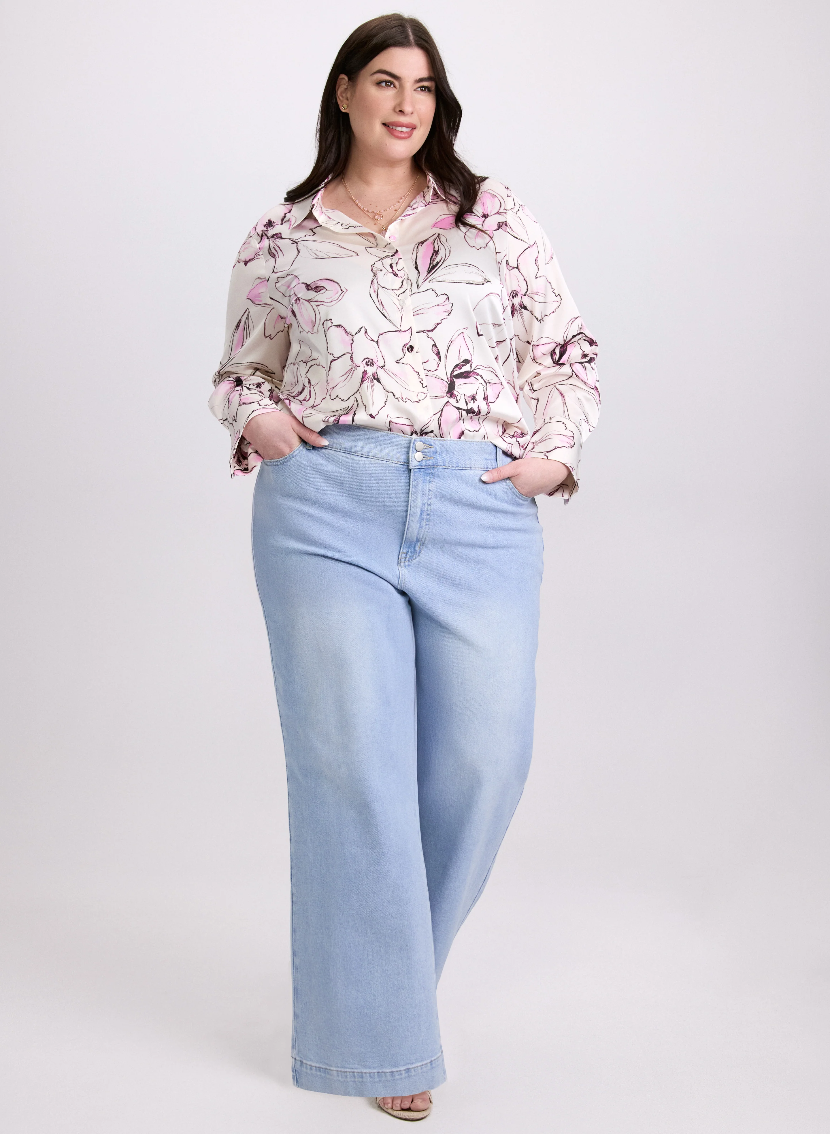 Floral Button-Down Blouse - Image 3