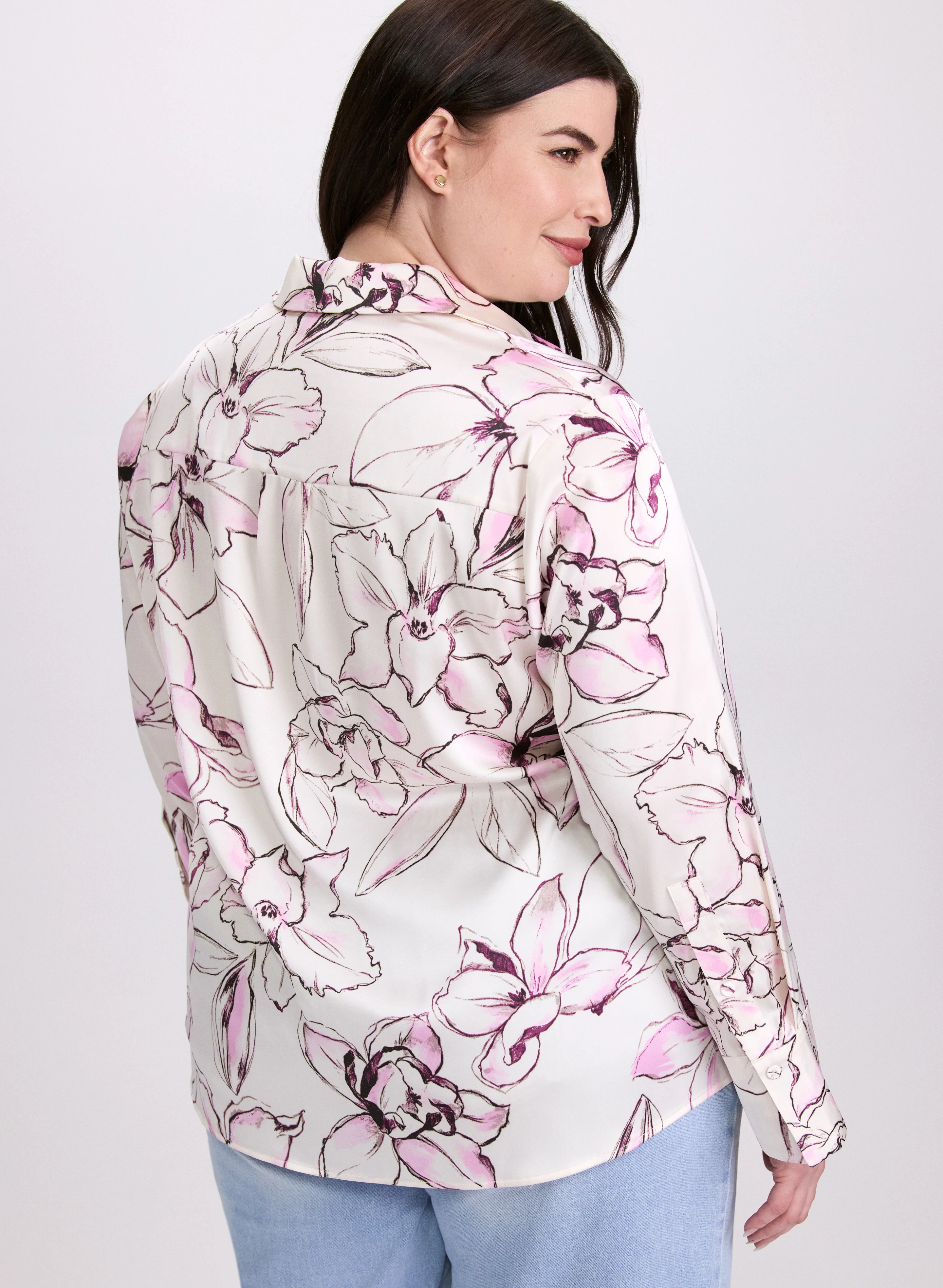 Floral Button-Down Blouse - Image 4
