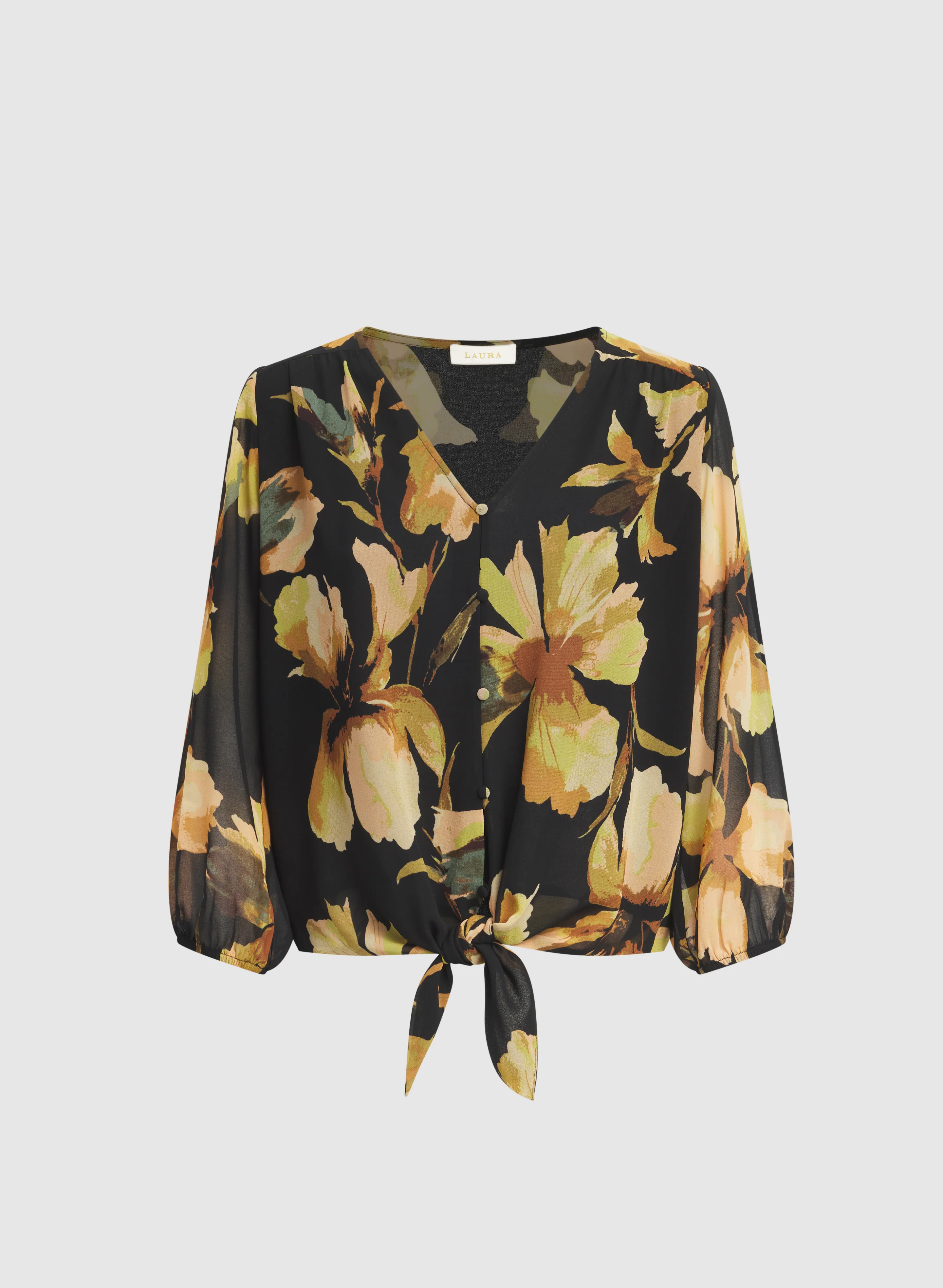 Floral Chiffon Blouse - Image 5