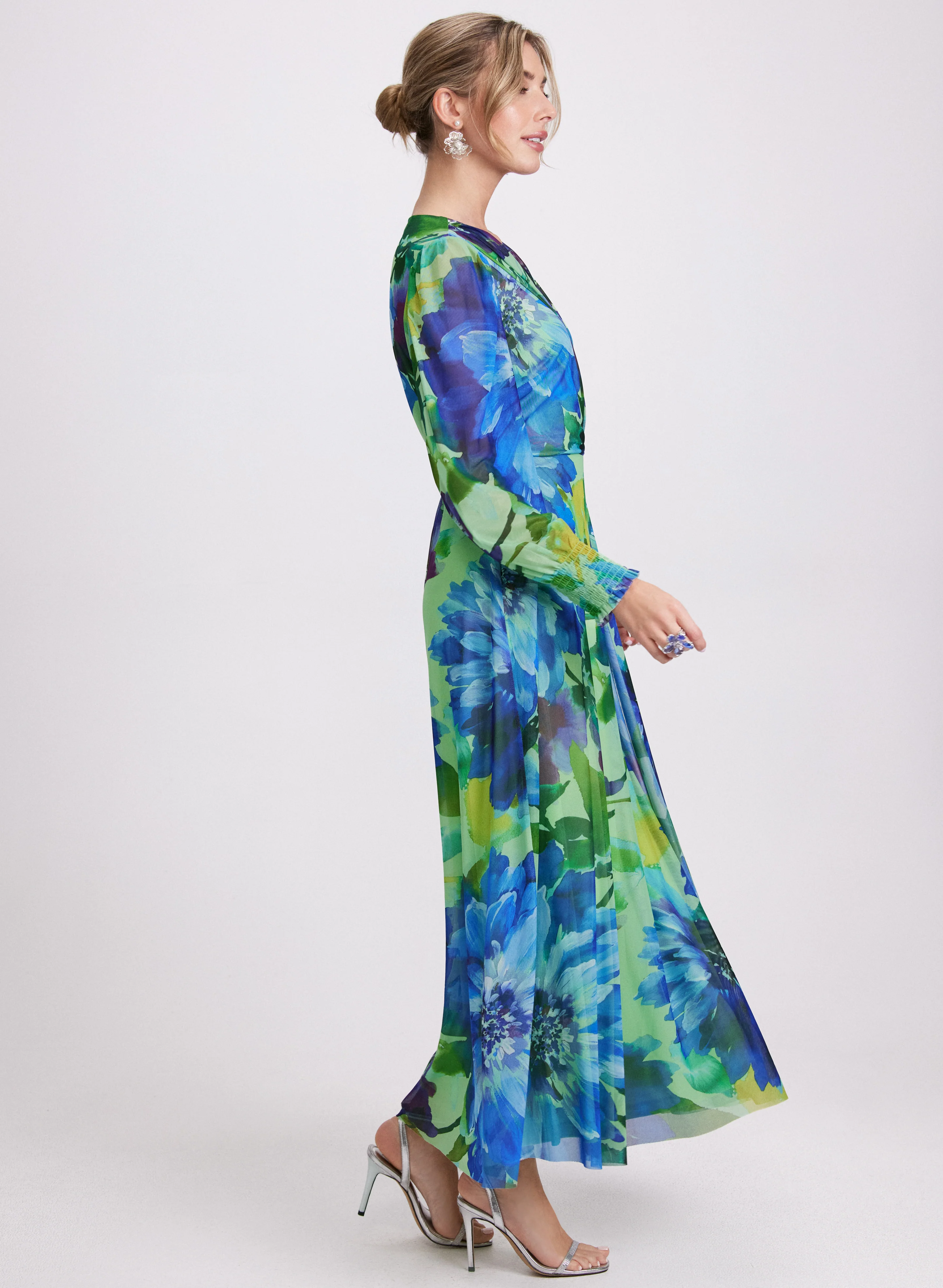 Floral Mesh Dress - Image 2