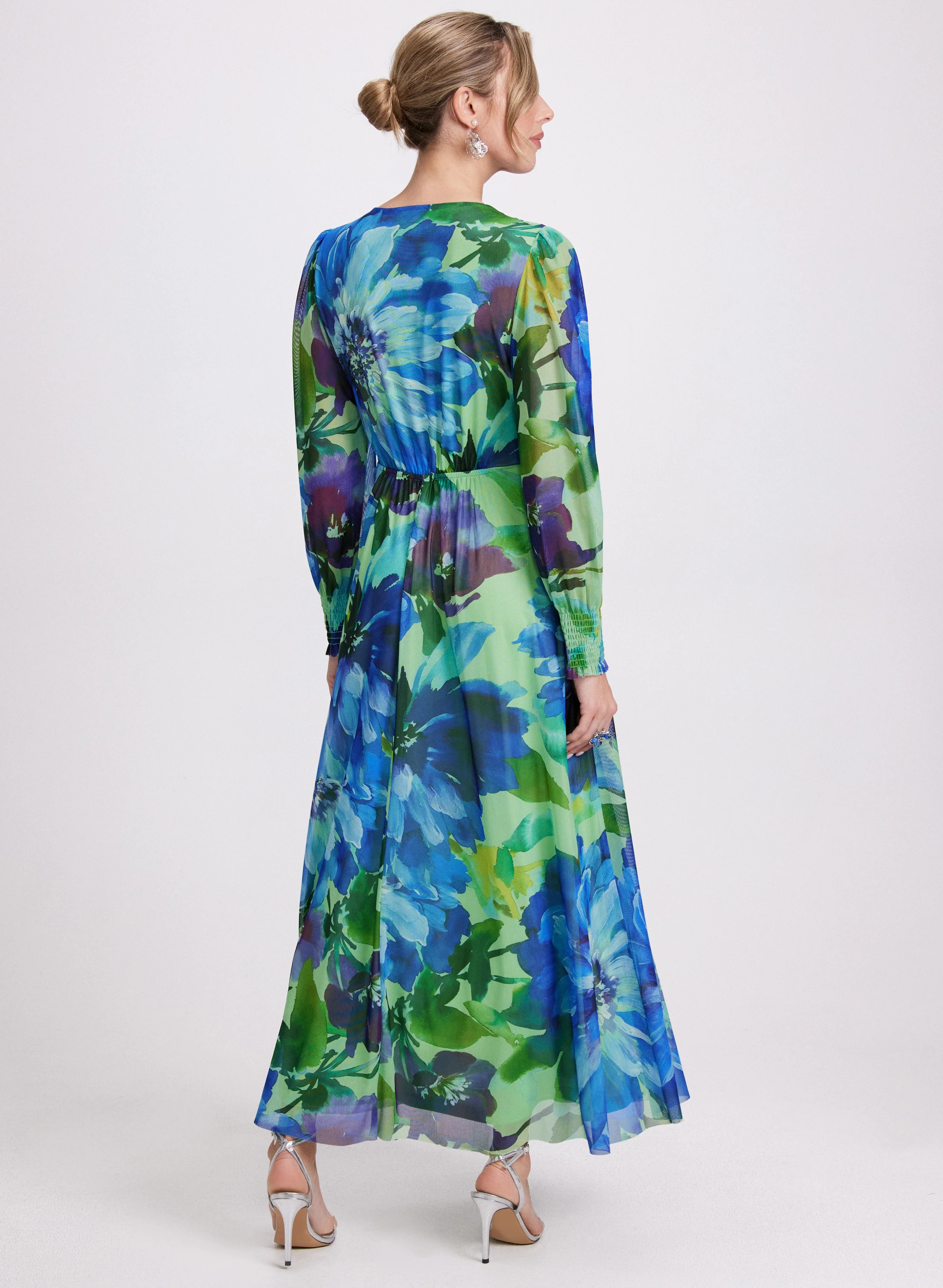 Floral Mesh Dress - Image 3