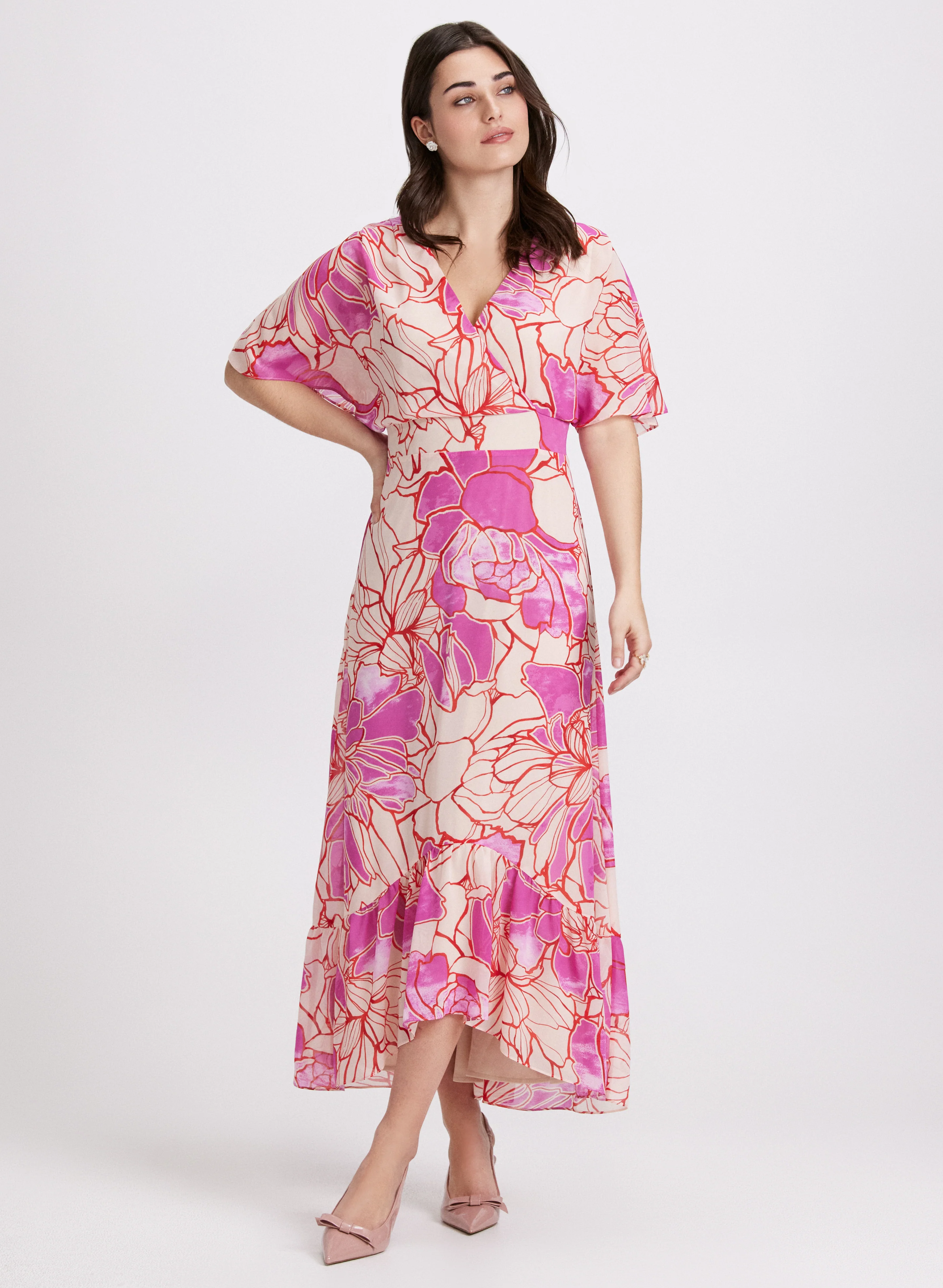 Floral Chiffon Dress