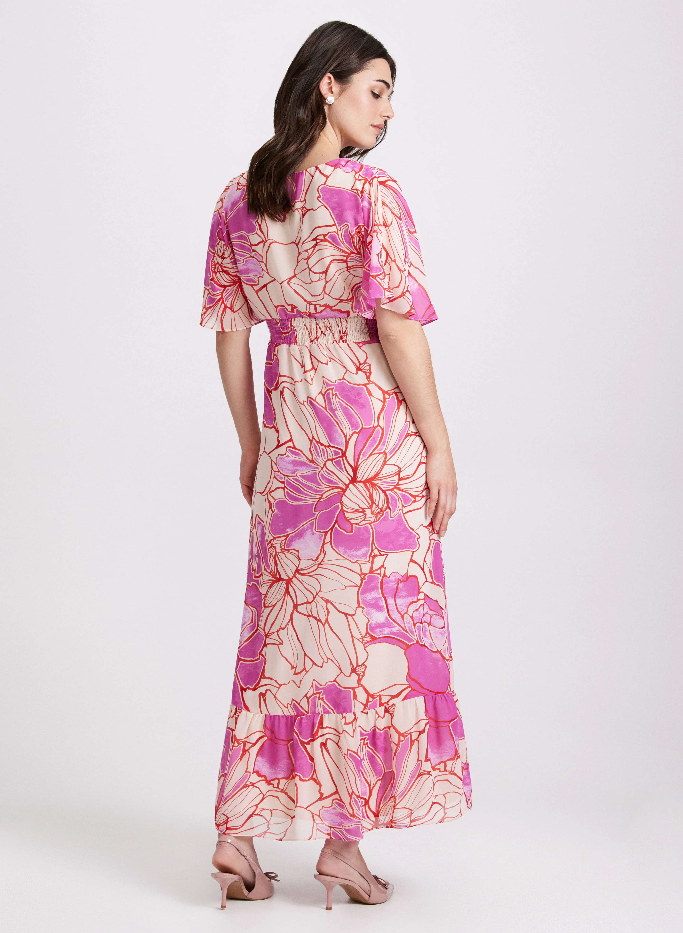 Floral Chiffon Dress - Image 4