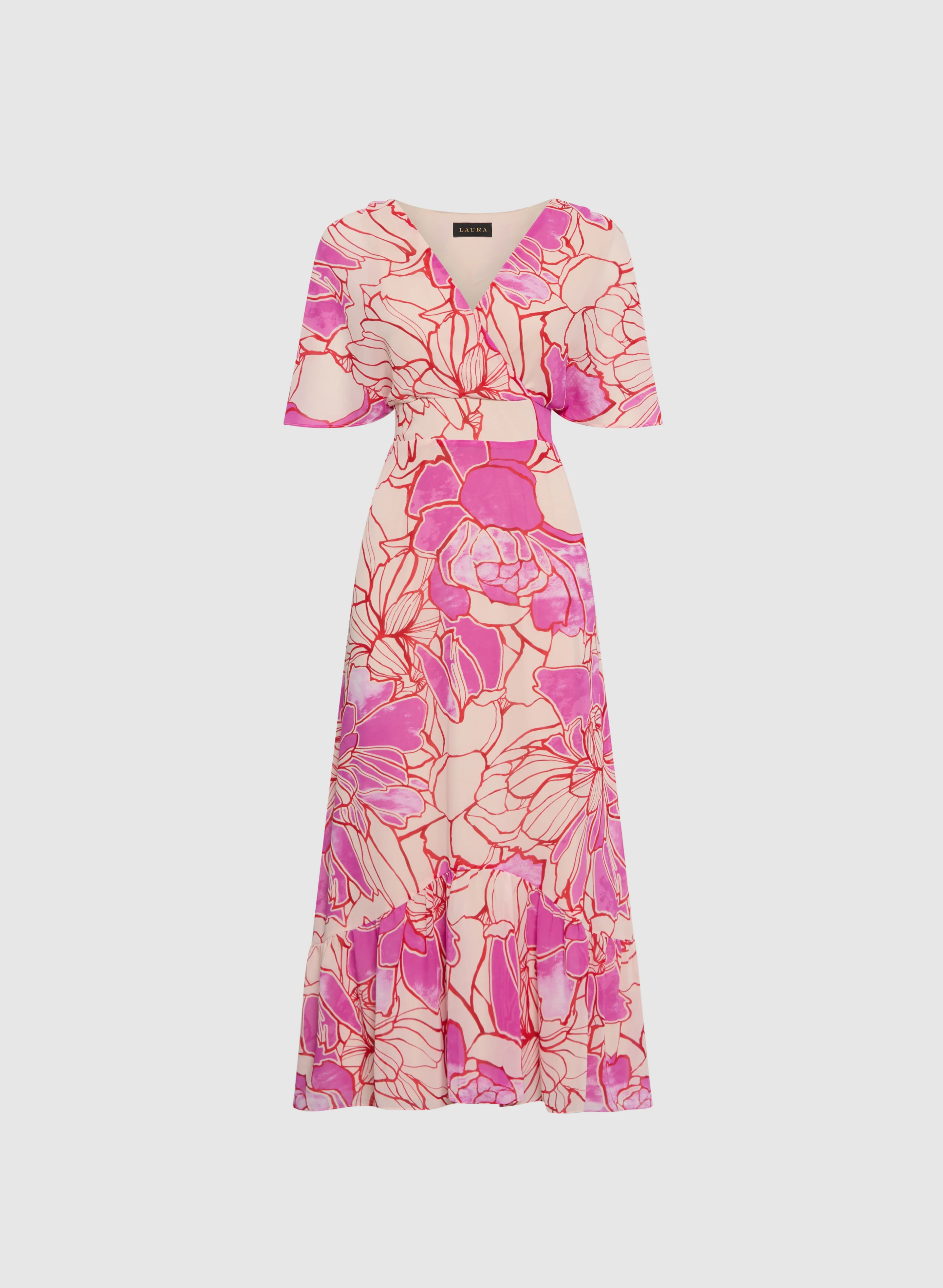 Floral Chiffon Dress - Image 5