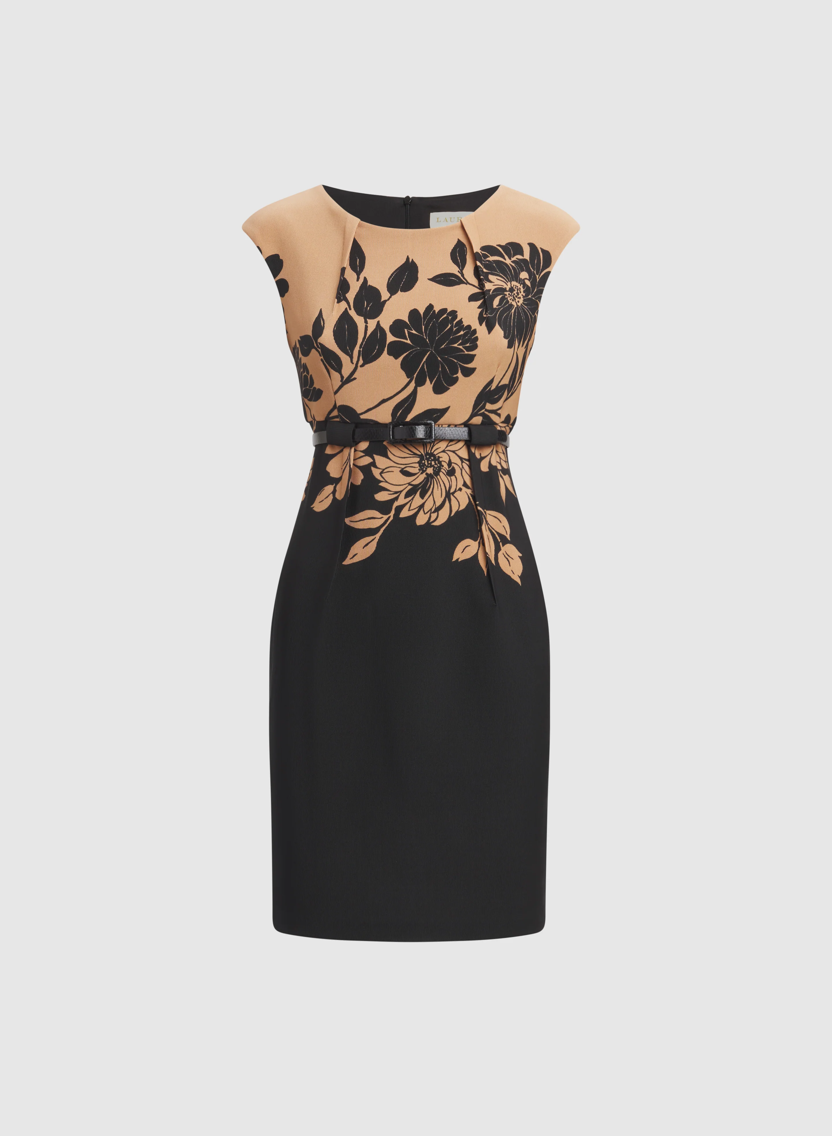 Floral Colour Block Dress - Image 6