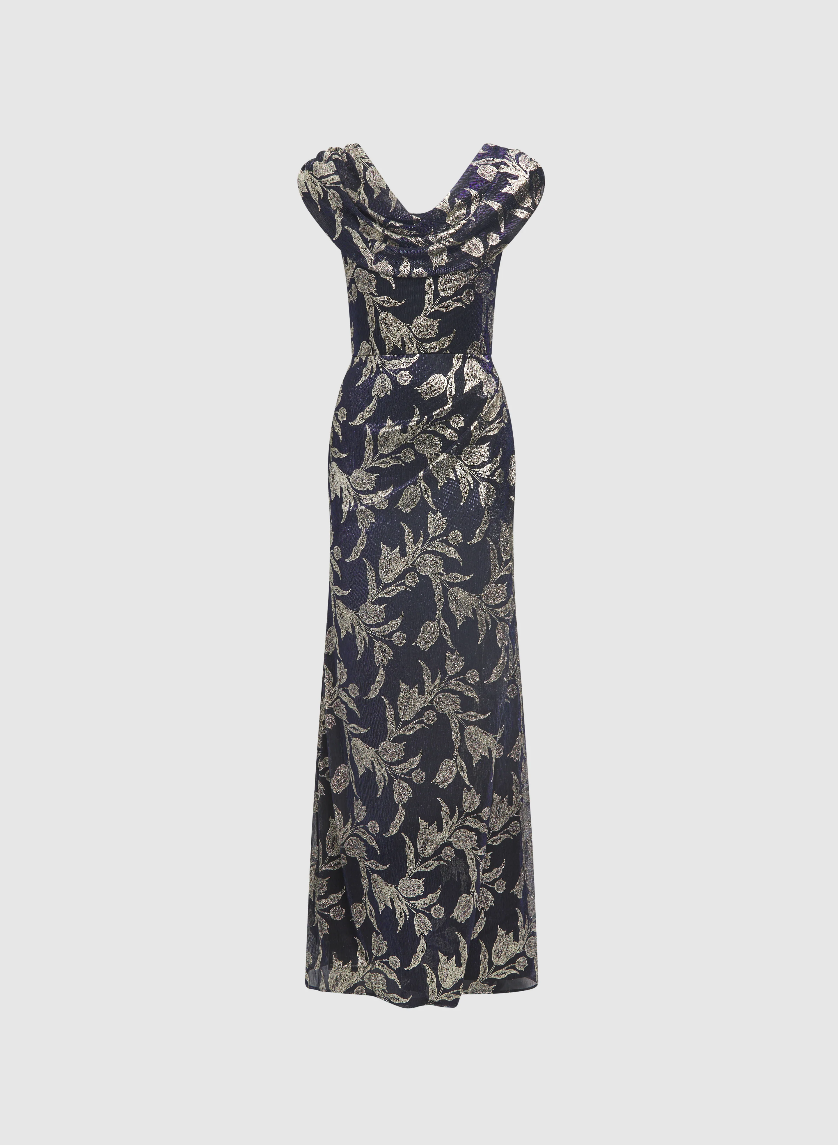 Floral Cowl Neck Dress - Image 6