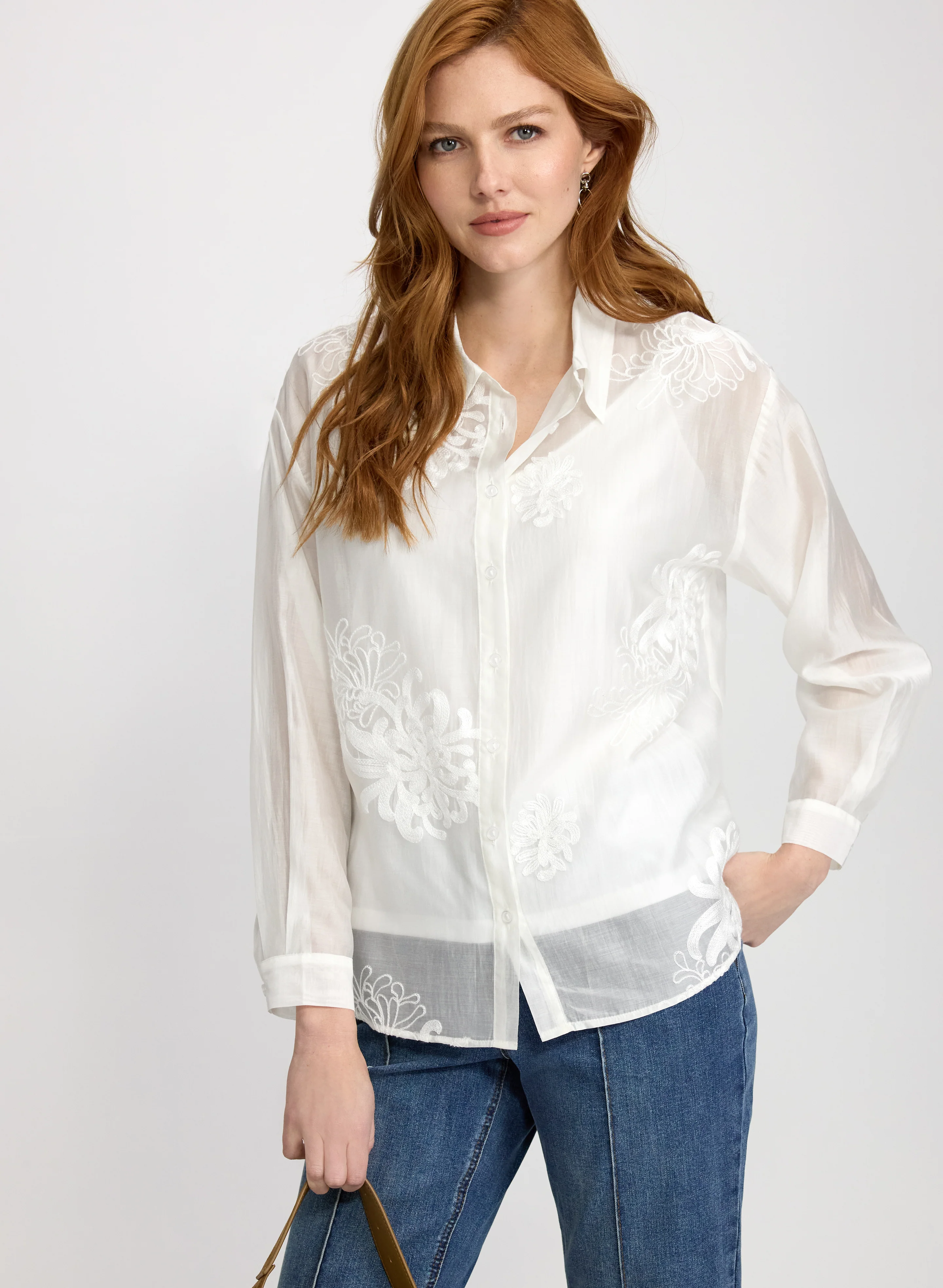 Floral Embroidered Blouse