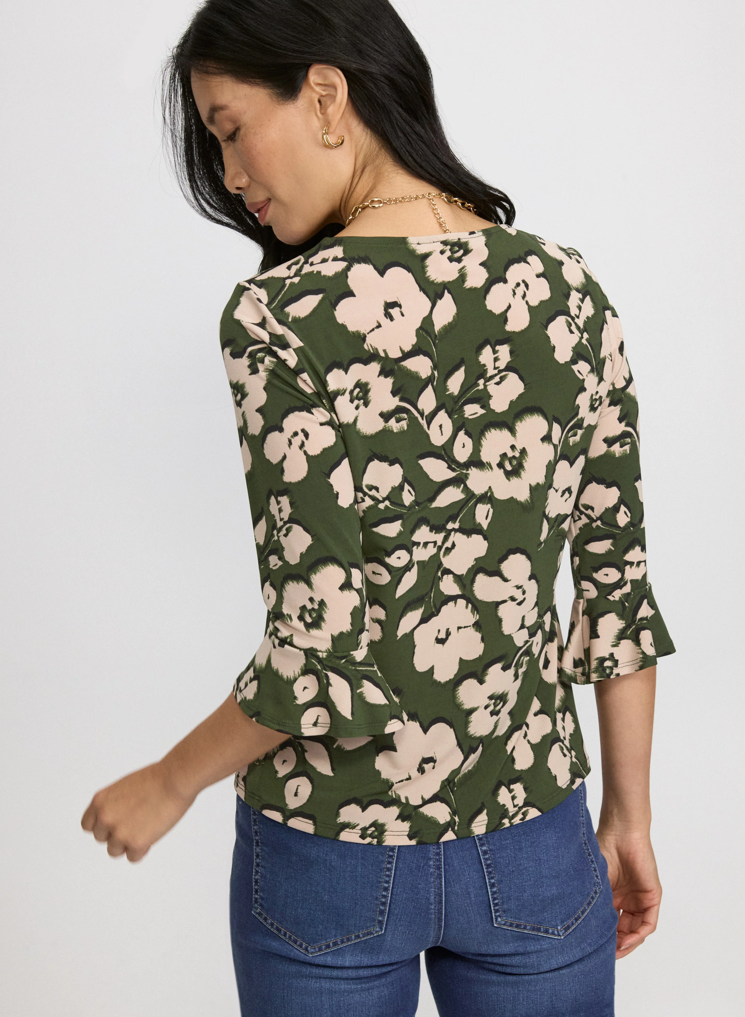 Floral Jersey Top - Image 4