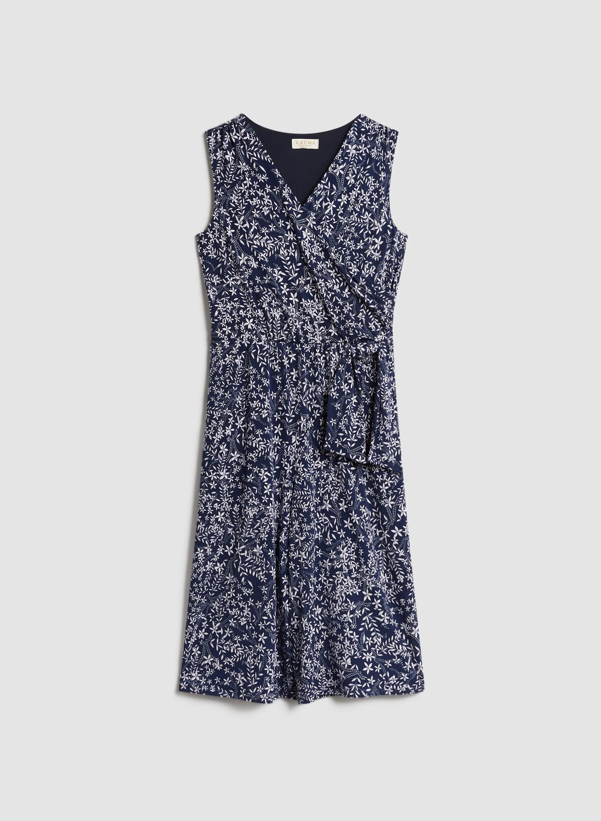 Floral Print Cropped Jumpsuit - Image 6