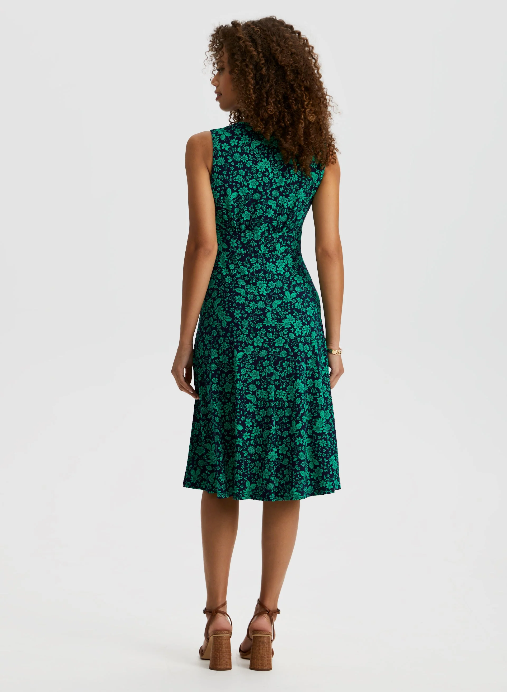 Floral Print Midi Dress - Image 2