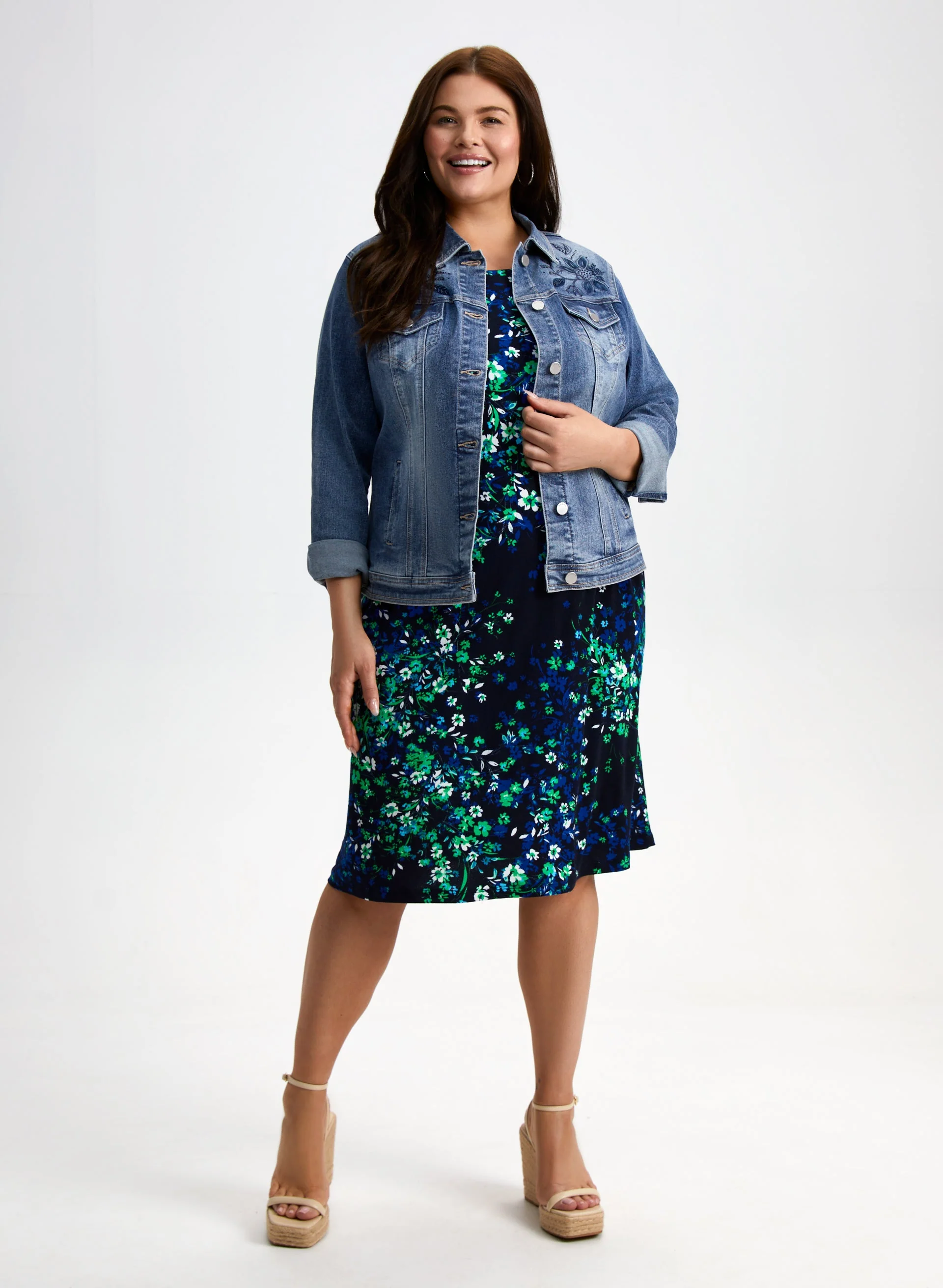 Floral Print Sleeveless Dress - Image 4