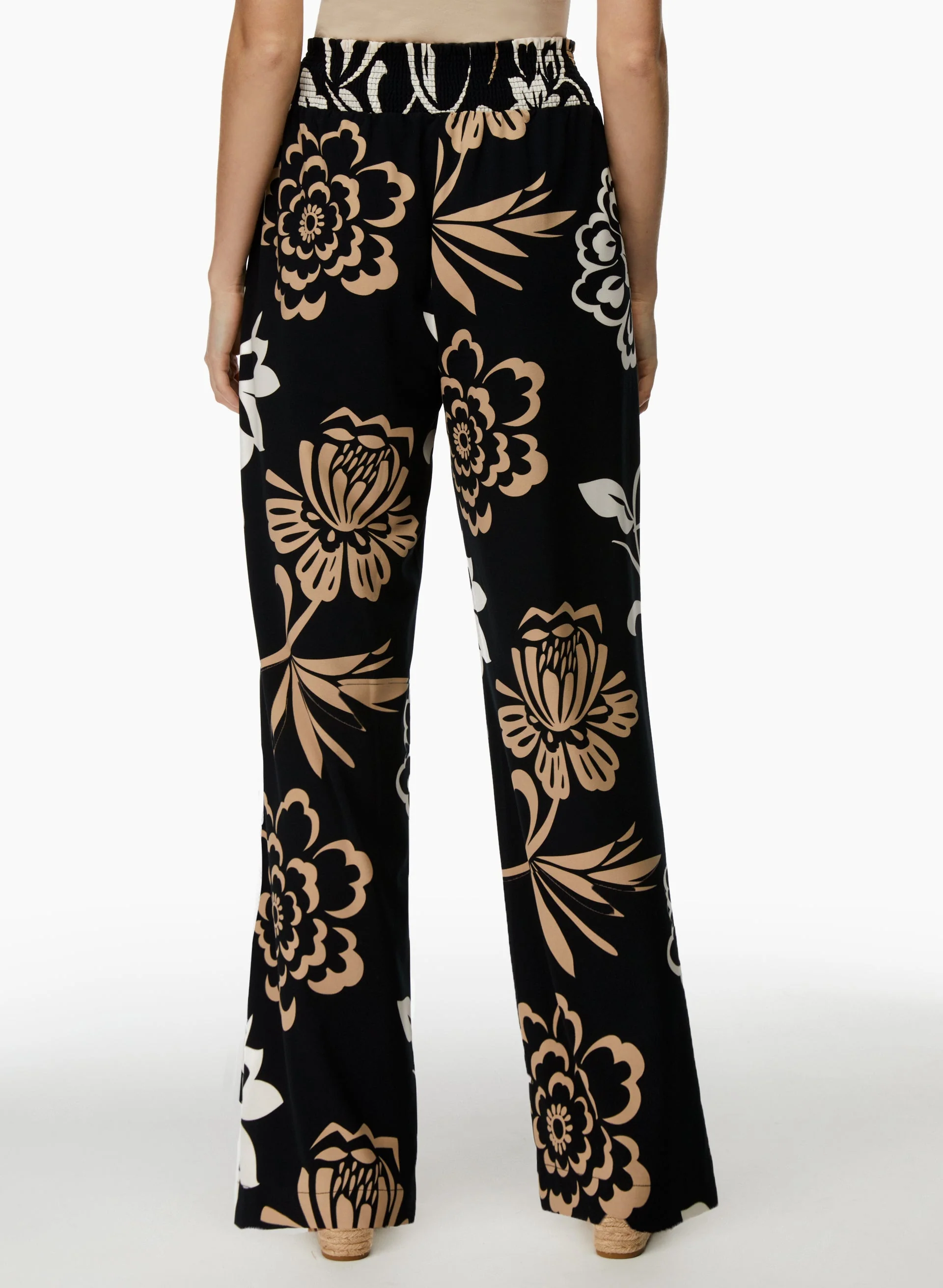 Floral Print Wide Leg Pants - Image 2