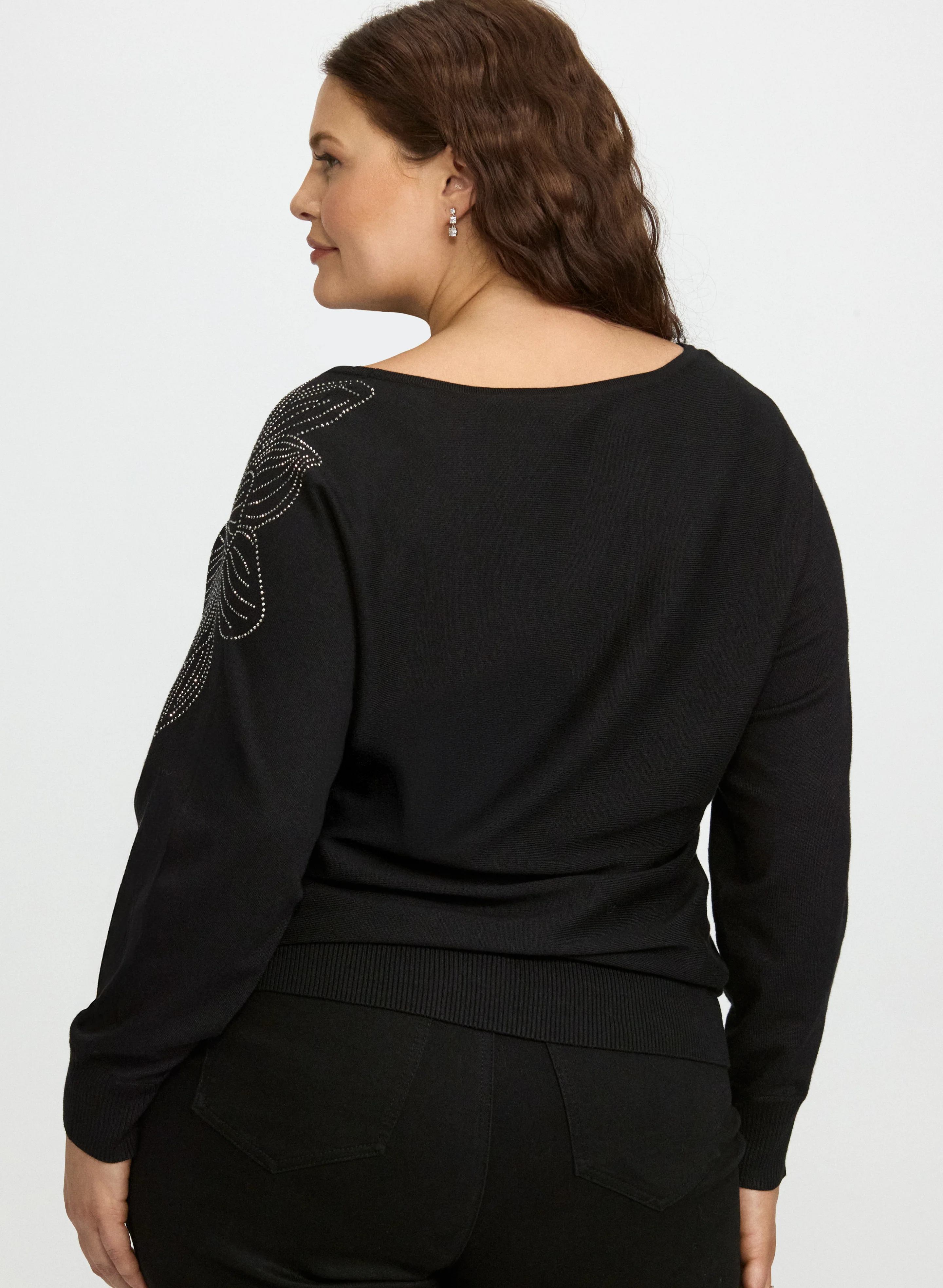 Floral Rhinestone Pullover - Image 4