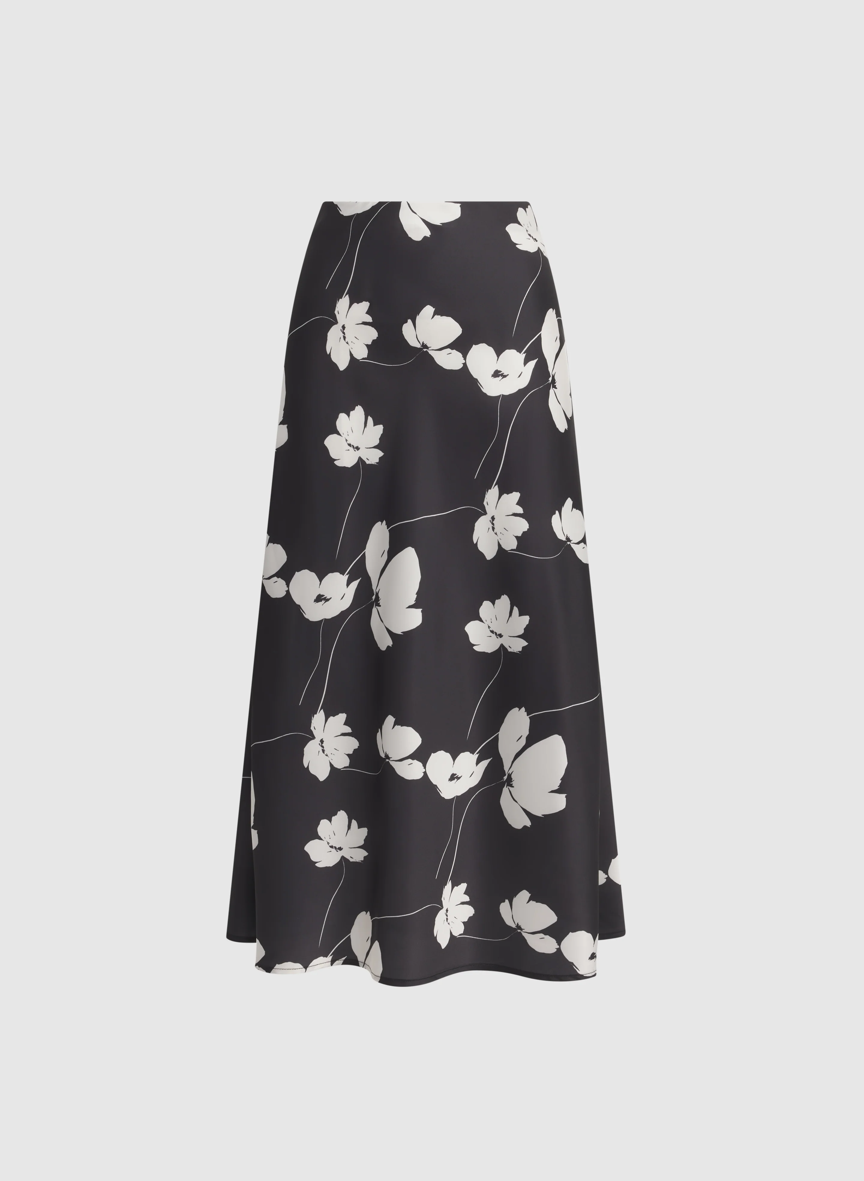 Floral Satin Skirt - Image 6