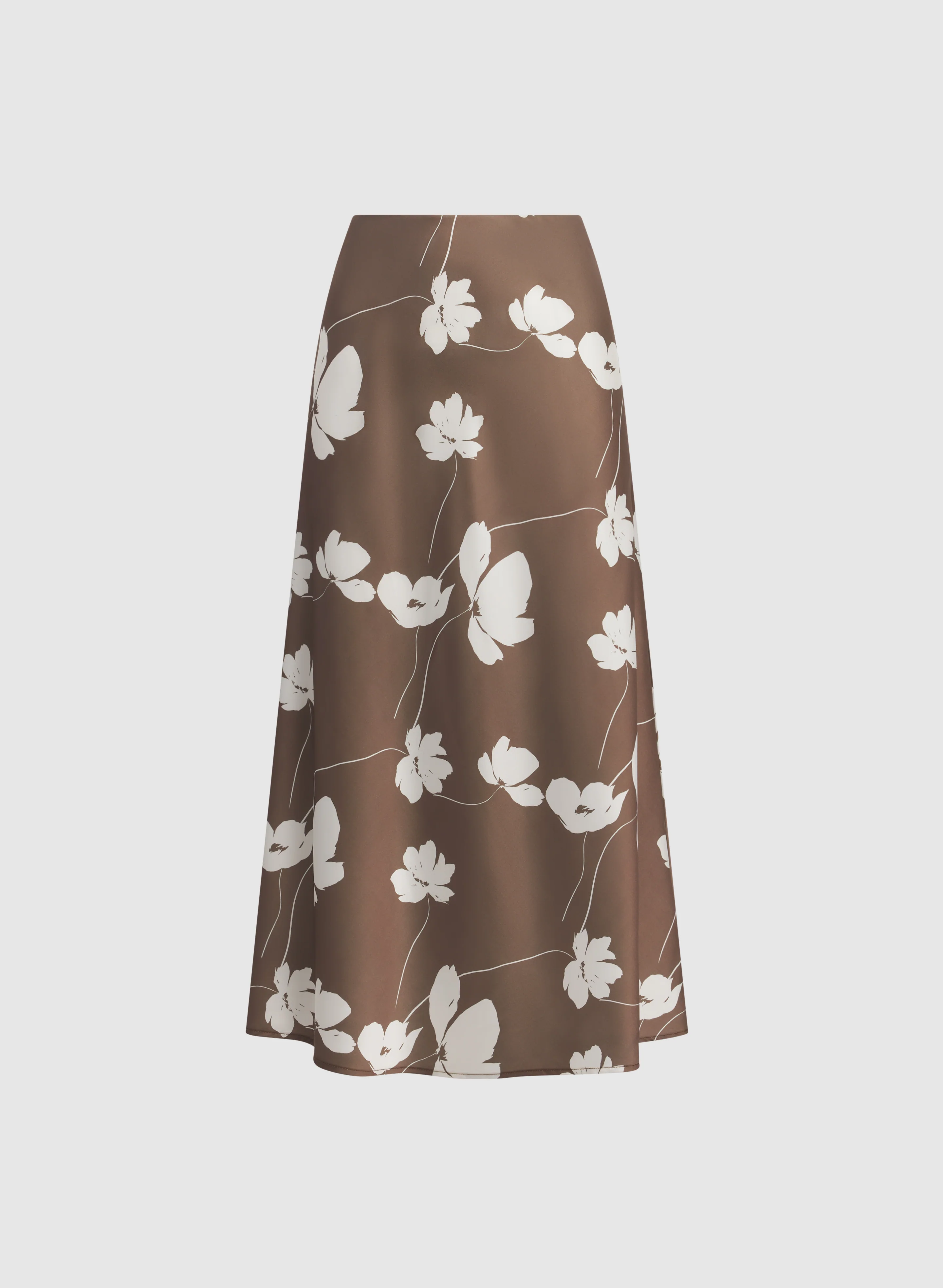 Floral Satin Skirt - Image 6