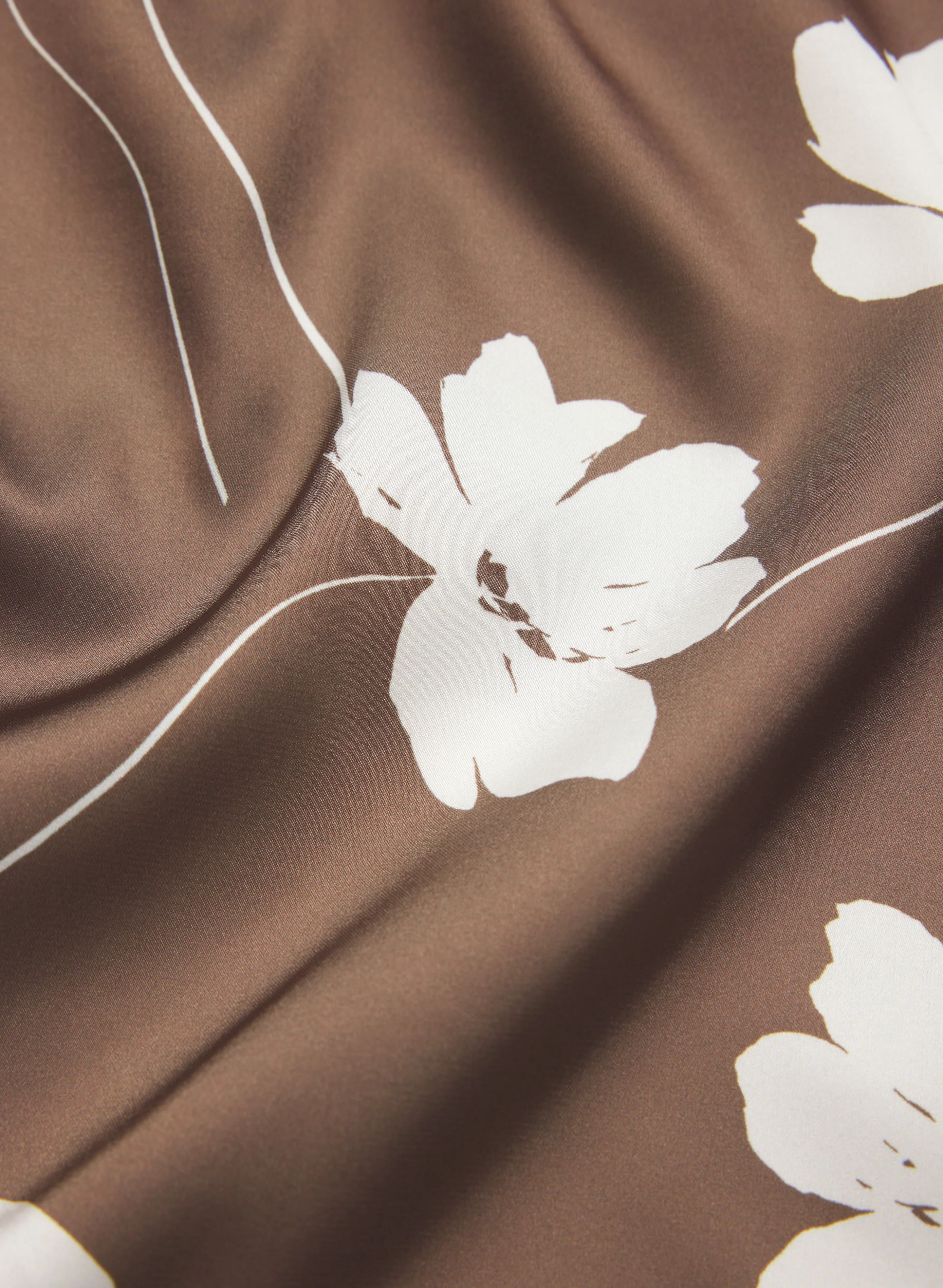 Floral Satin Skirt - Image 7