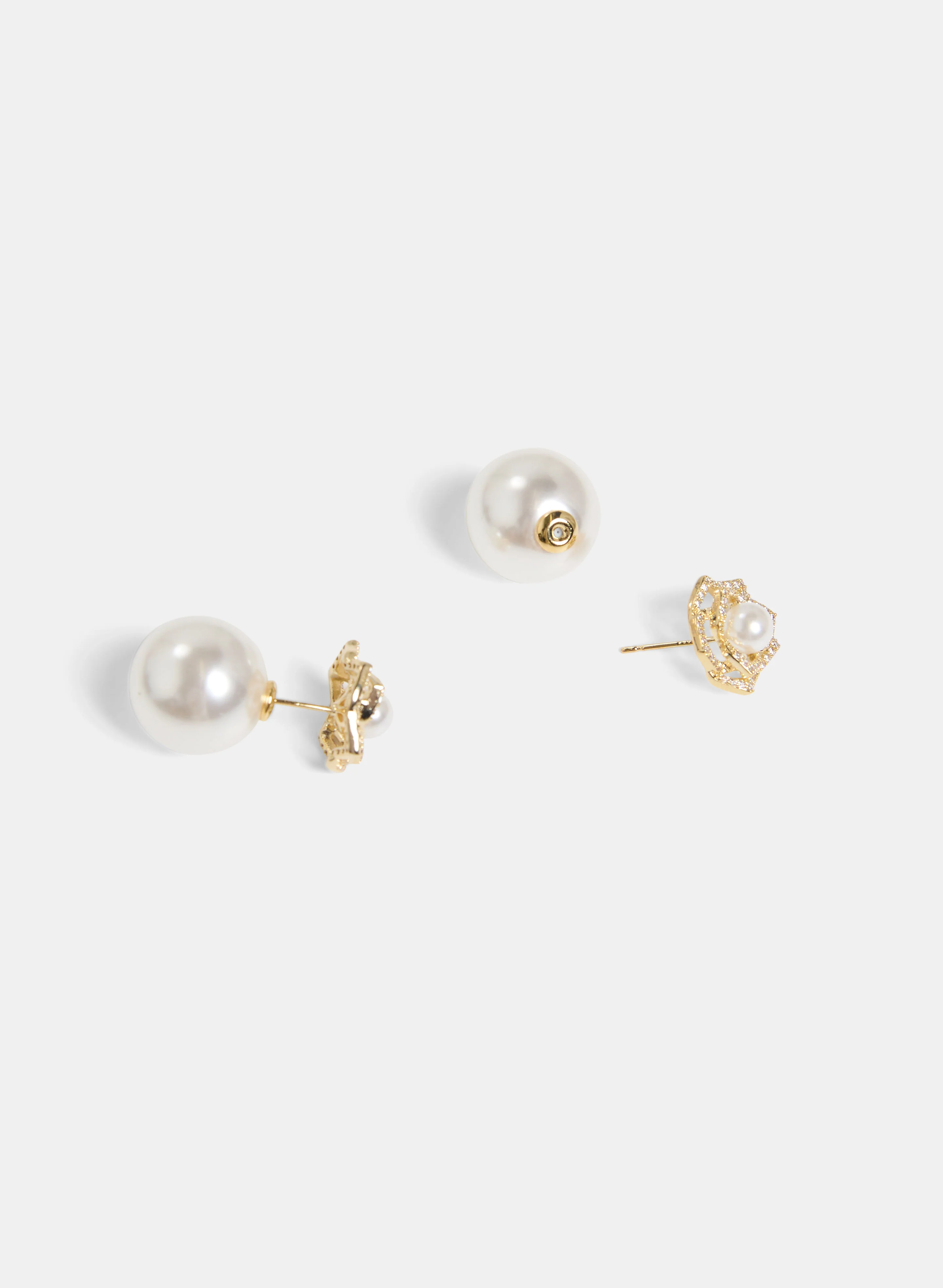 Floral Stud Earrings - Image 2