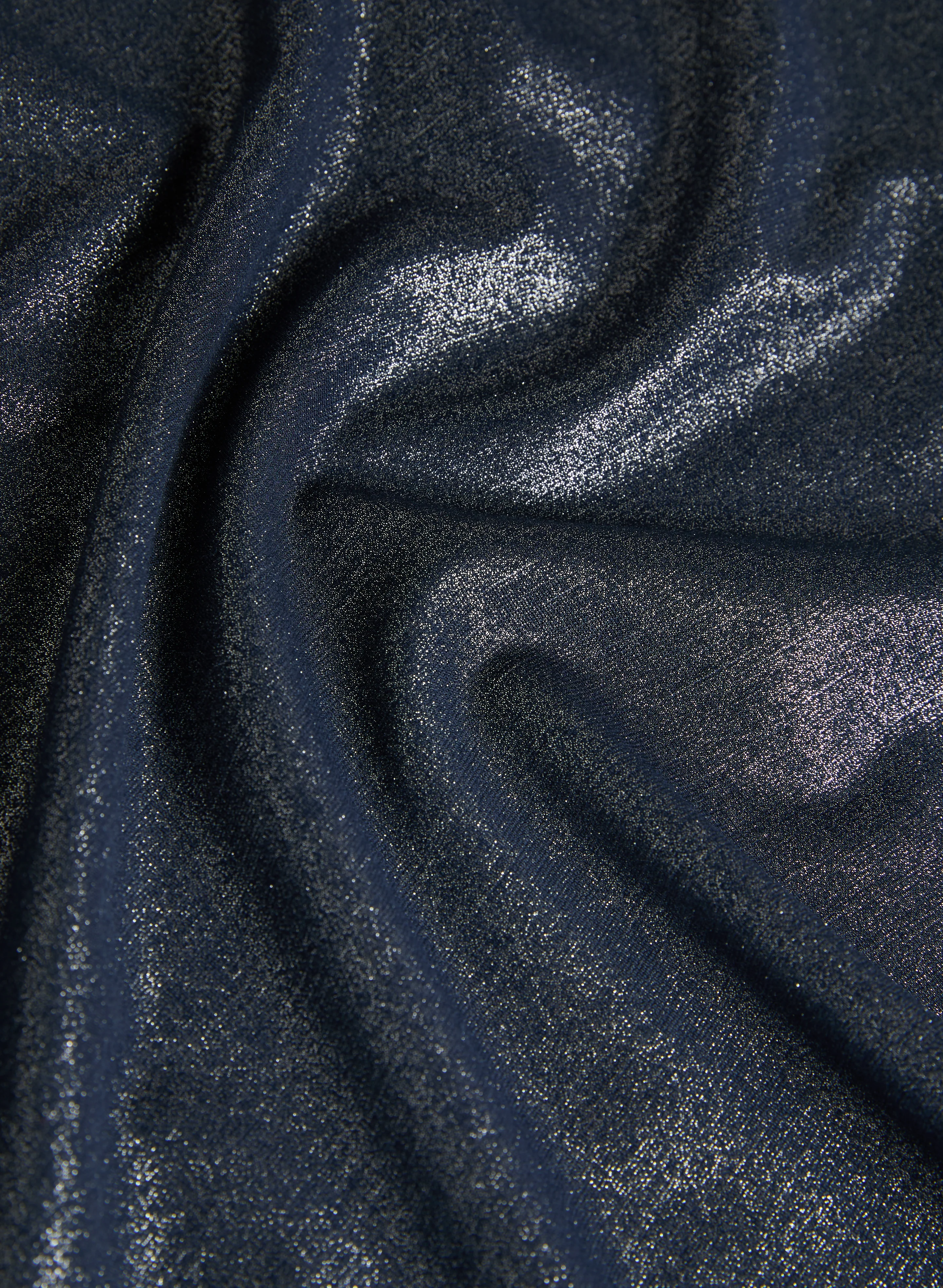 Foiled Shirred Sleeve Top - Image 7
