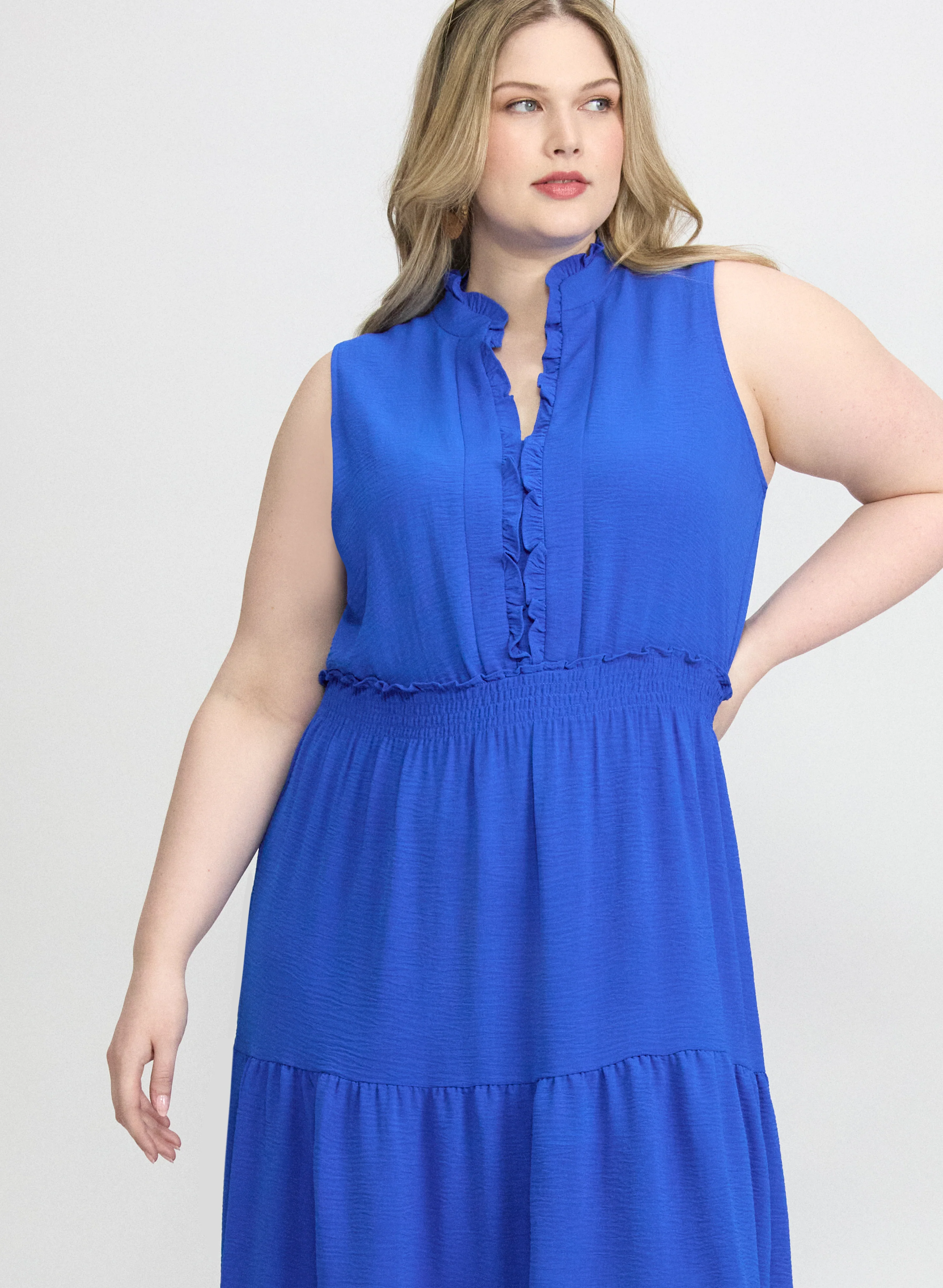 Frilled Trim Dress - Image 5