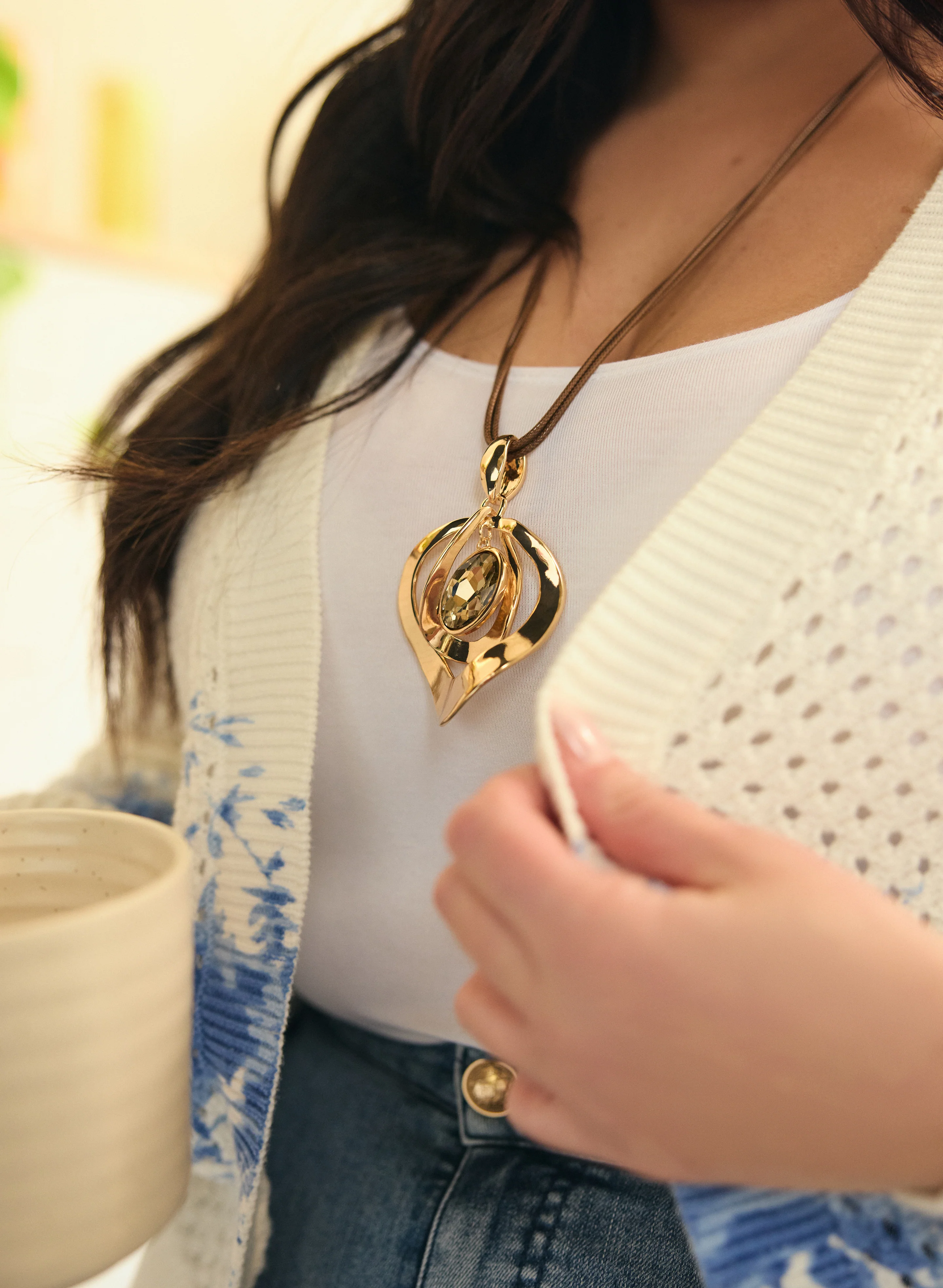 Geometric Pendant Necklace - Image 3