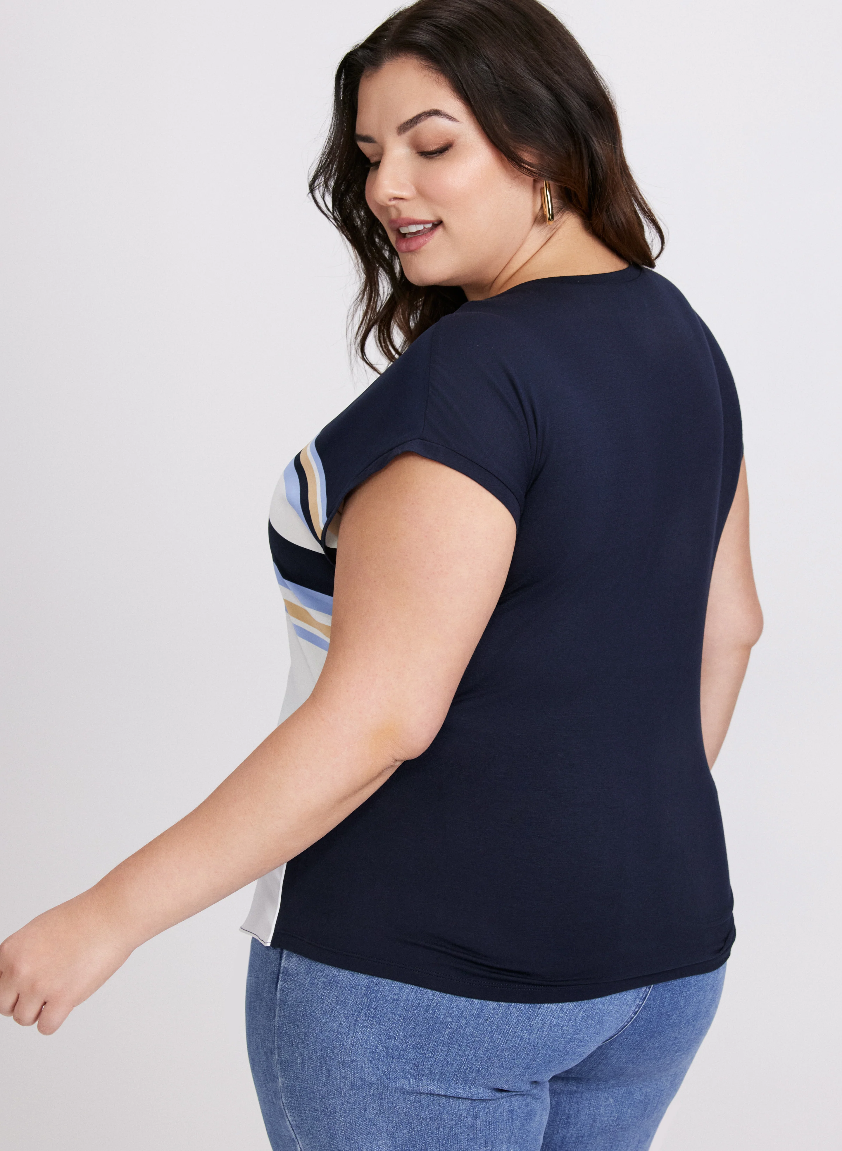 Geometric Print Top - Image 4