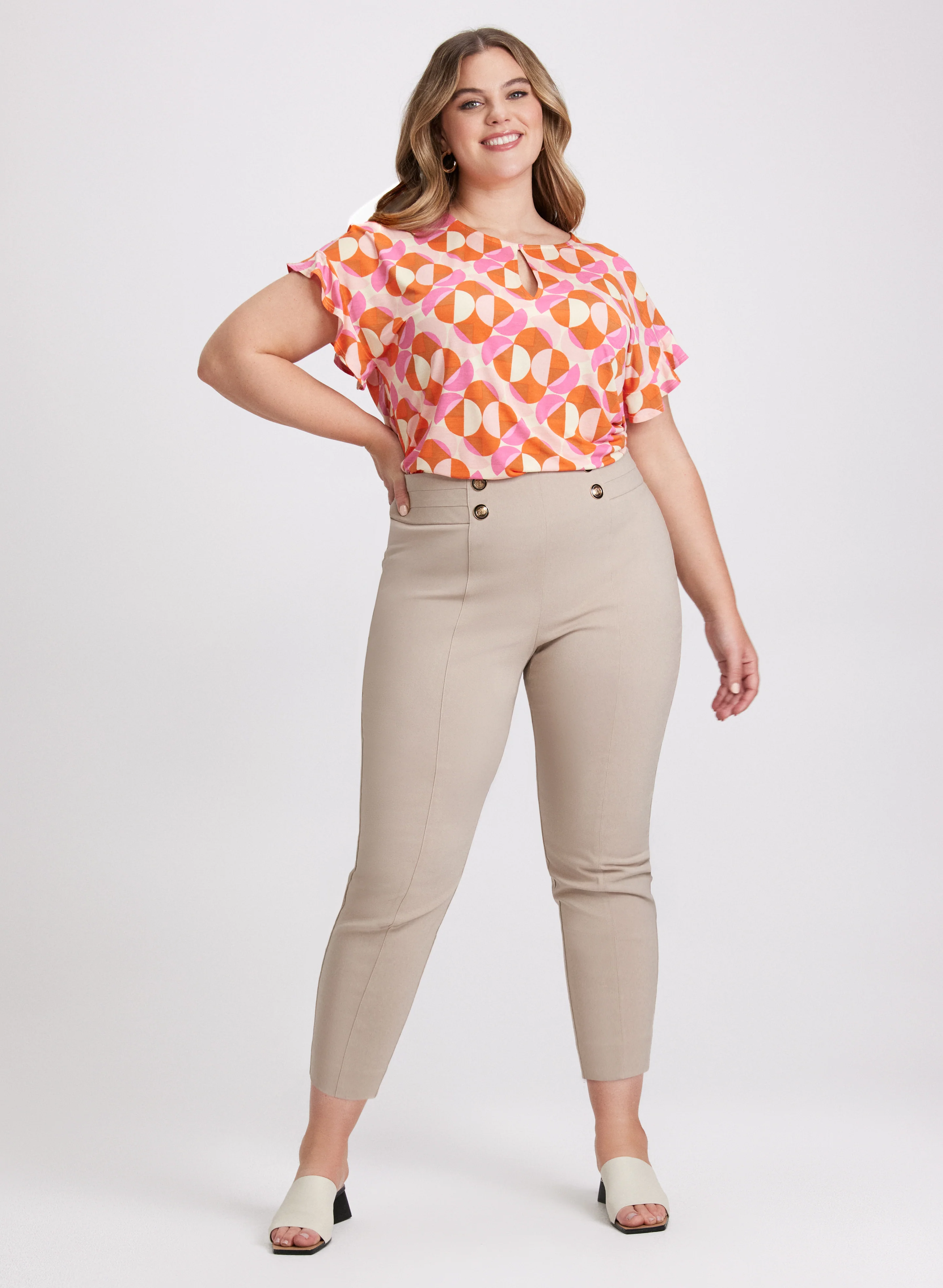 Geometric Print Top - Image 3