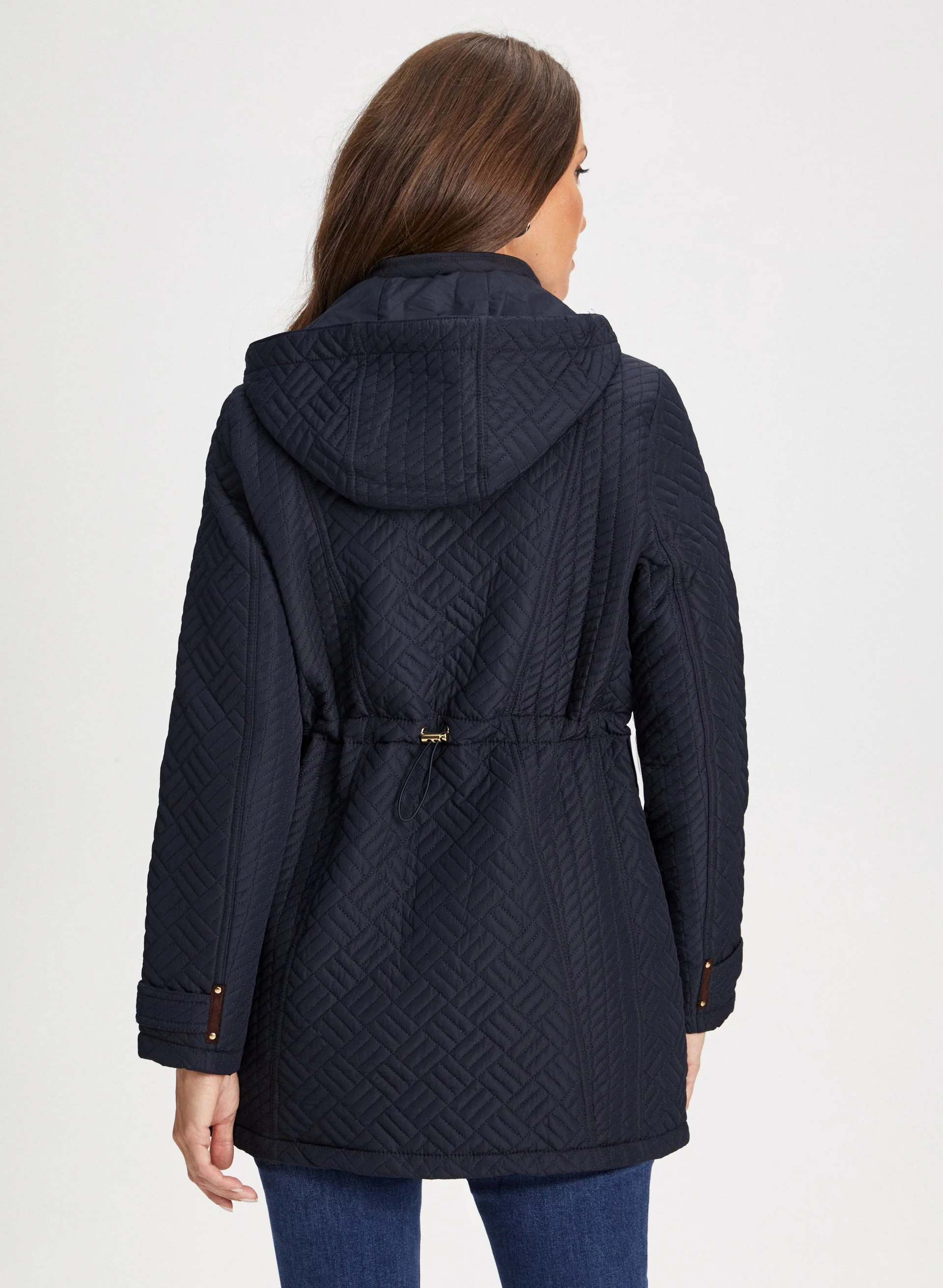 Geometric Quilted Coat - Image 2
