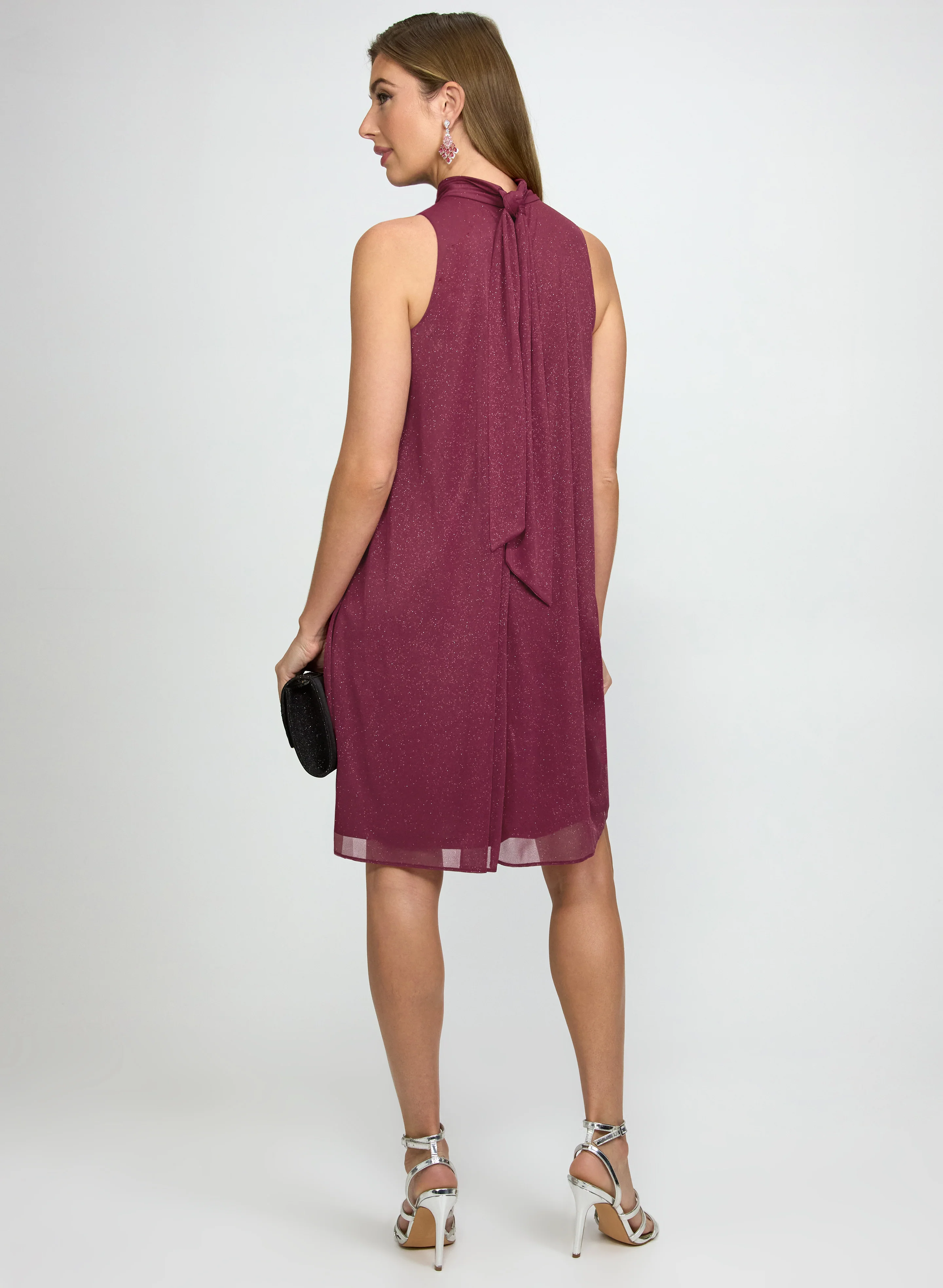 Glitter Halter Neck Dress - Image 4