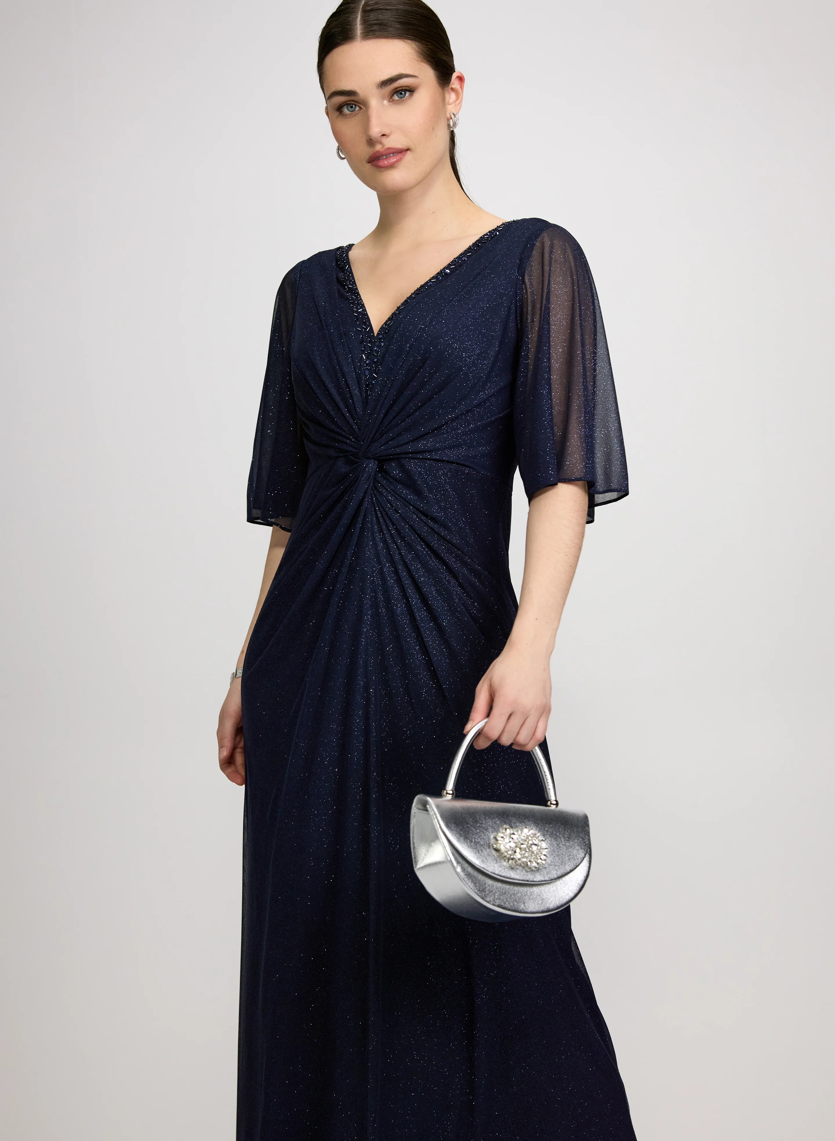 Glitter Mesh Dress - Image 7