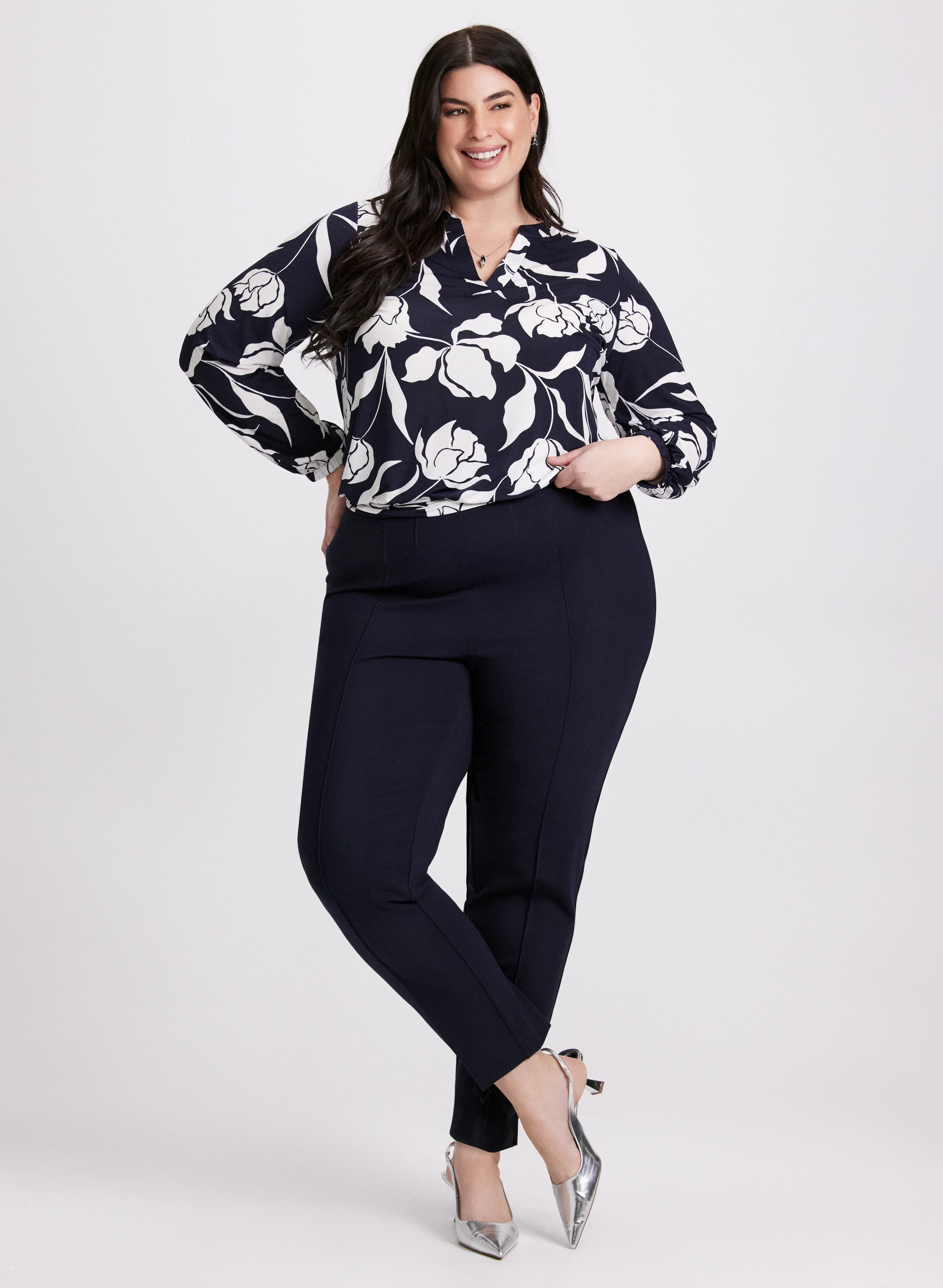 Graphic Floral Print Top - Image 3