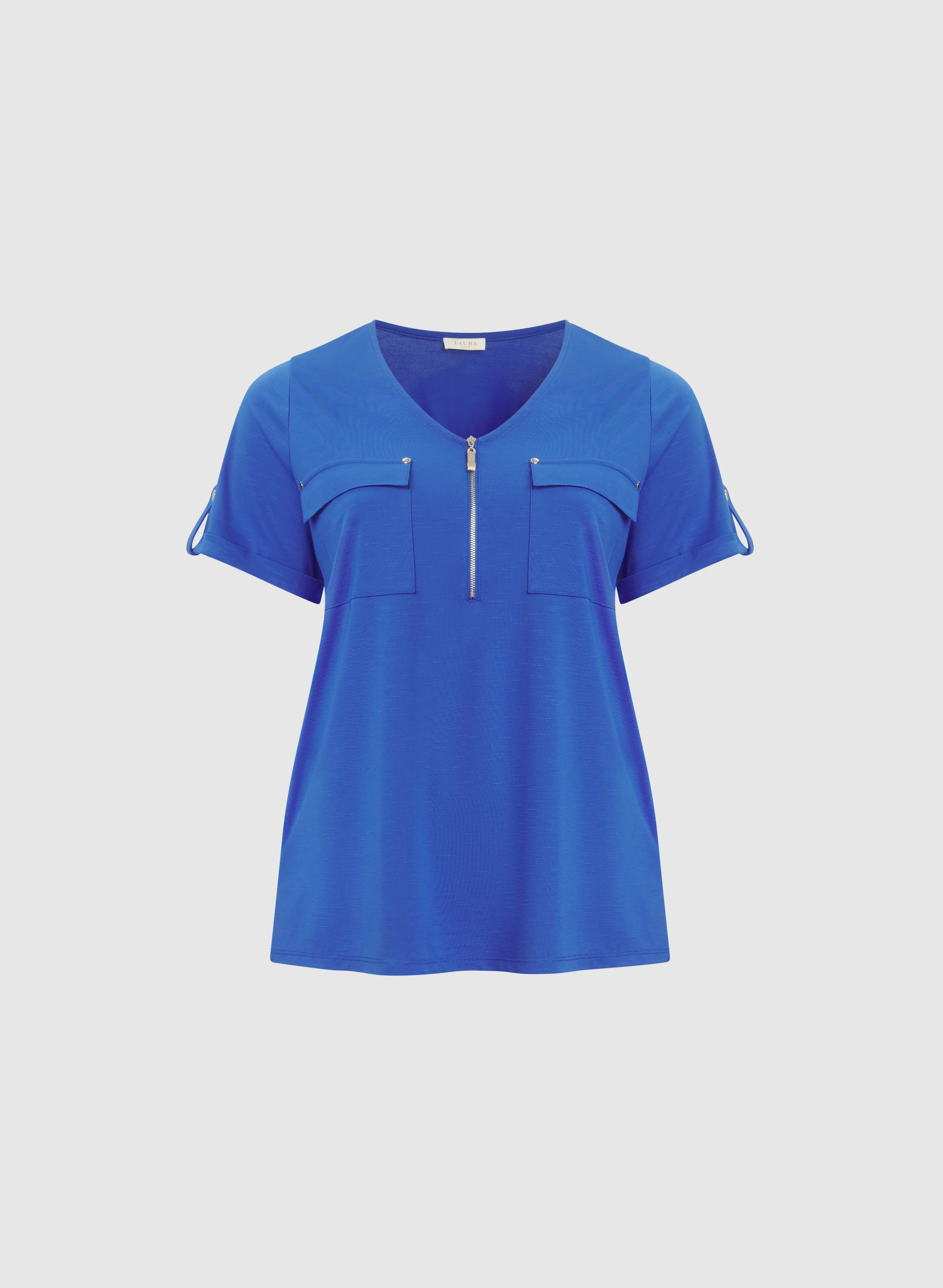 Half-Zip Slub T-Shirt - Image 6