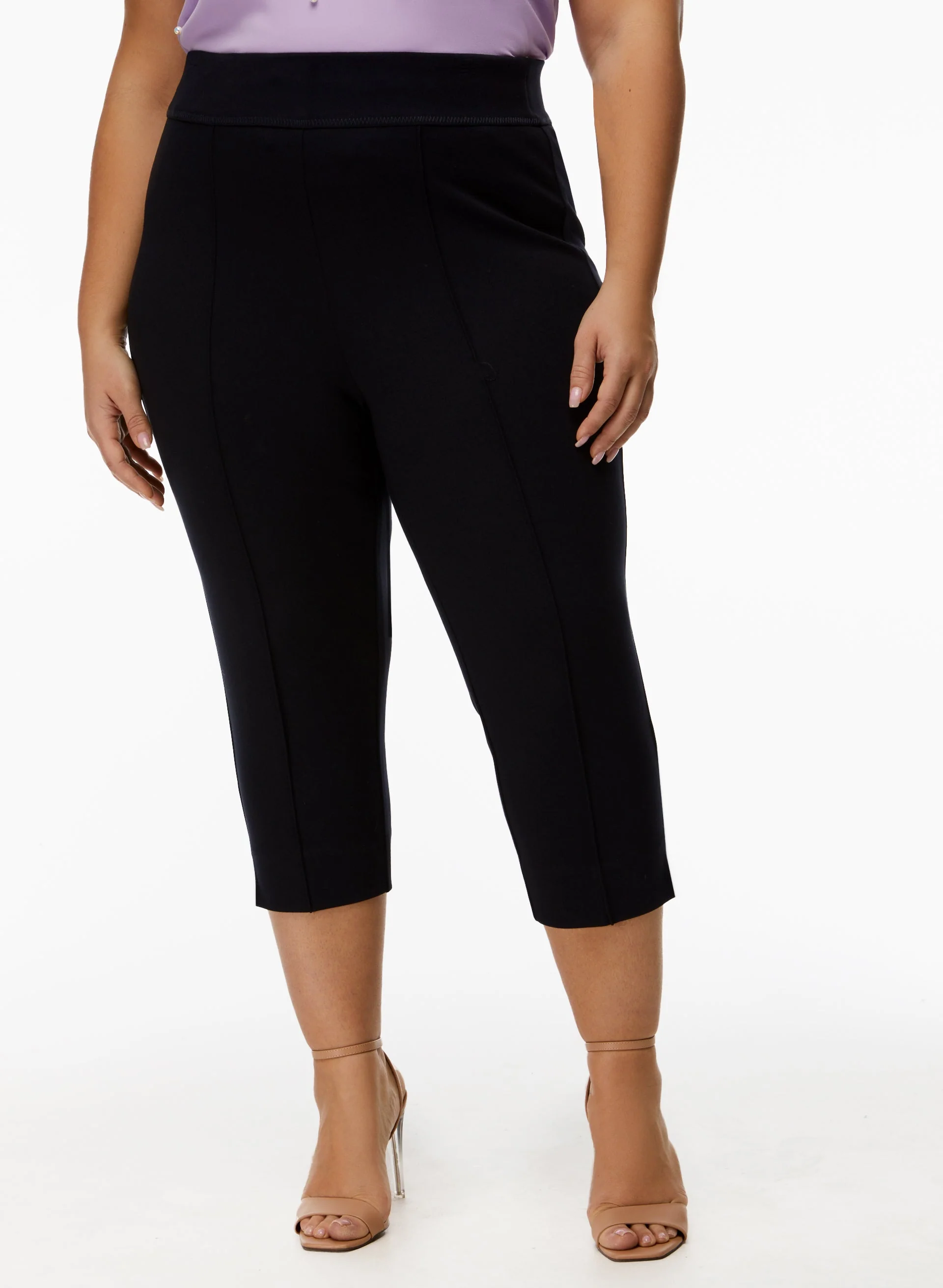 Hem Slit Capris