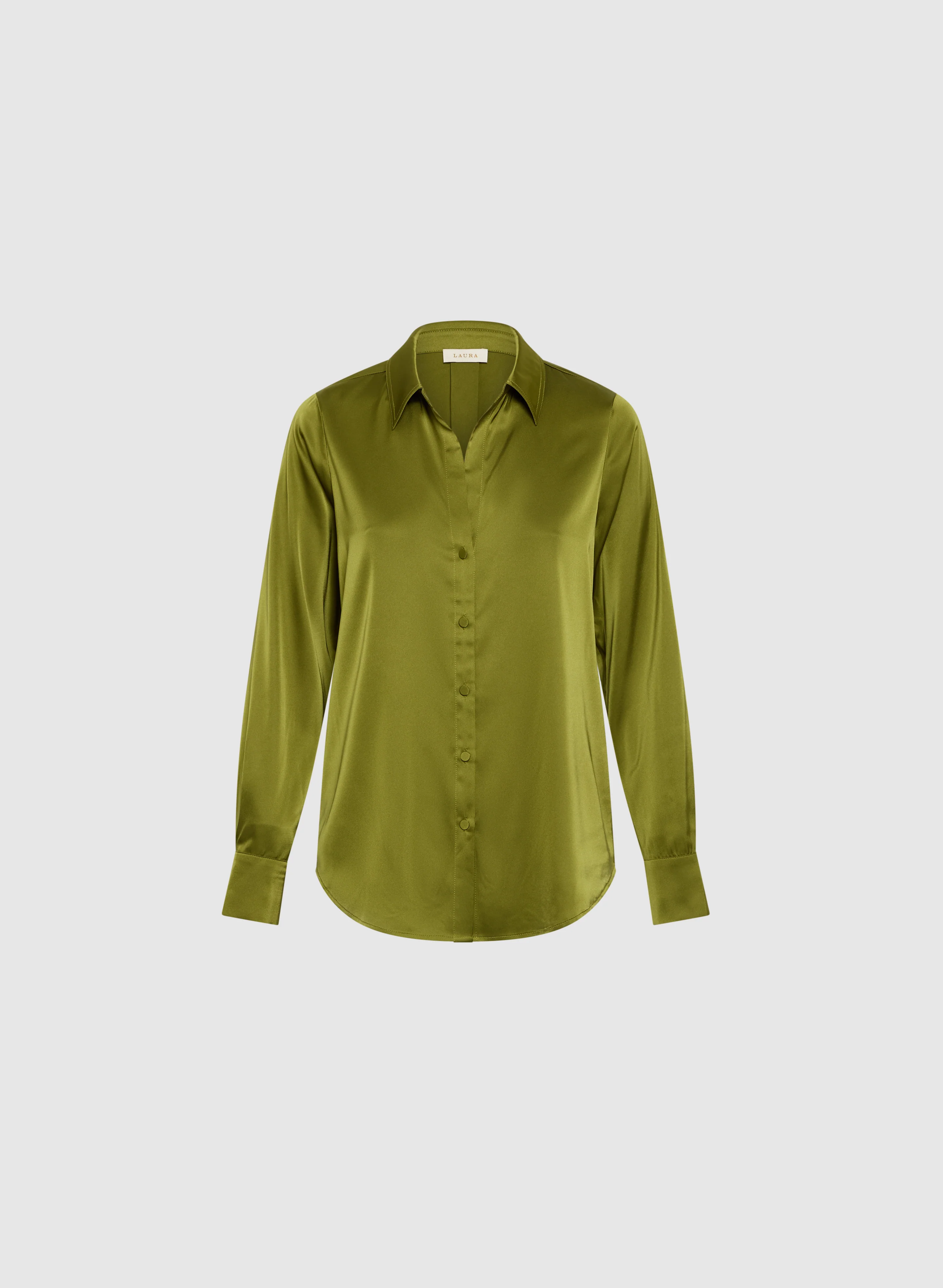 High-Low Satin Blouse - Image 6
