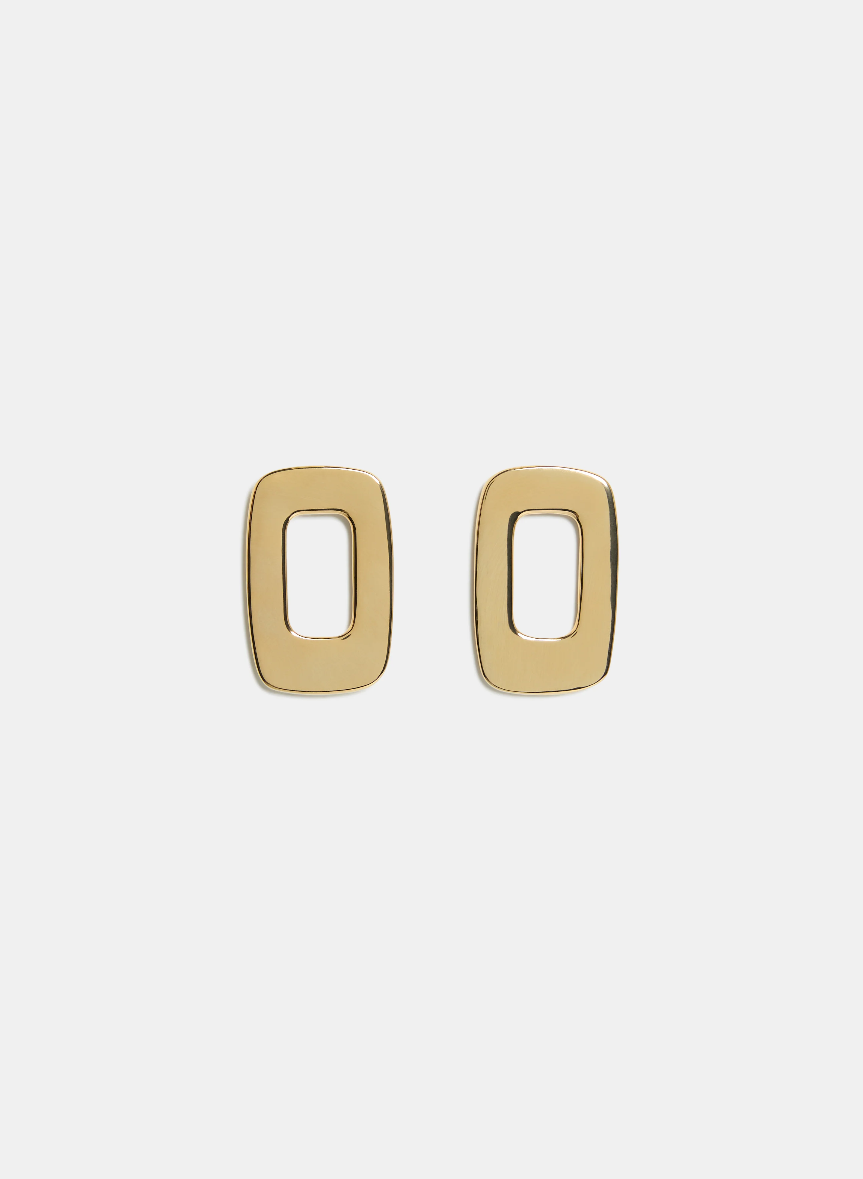 Hollowed Rectangular Earrings