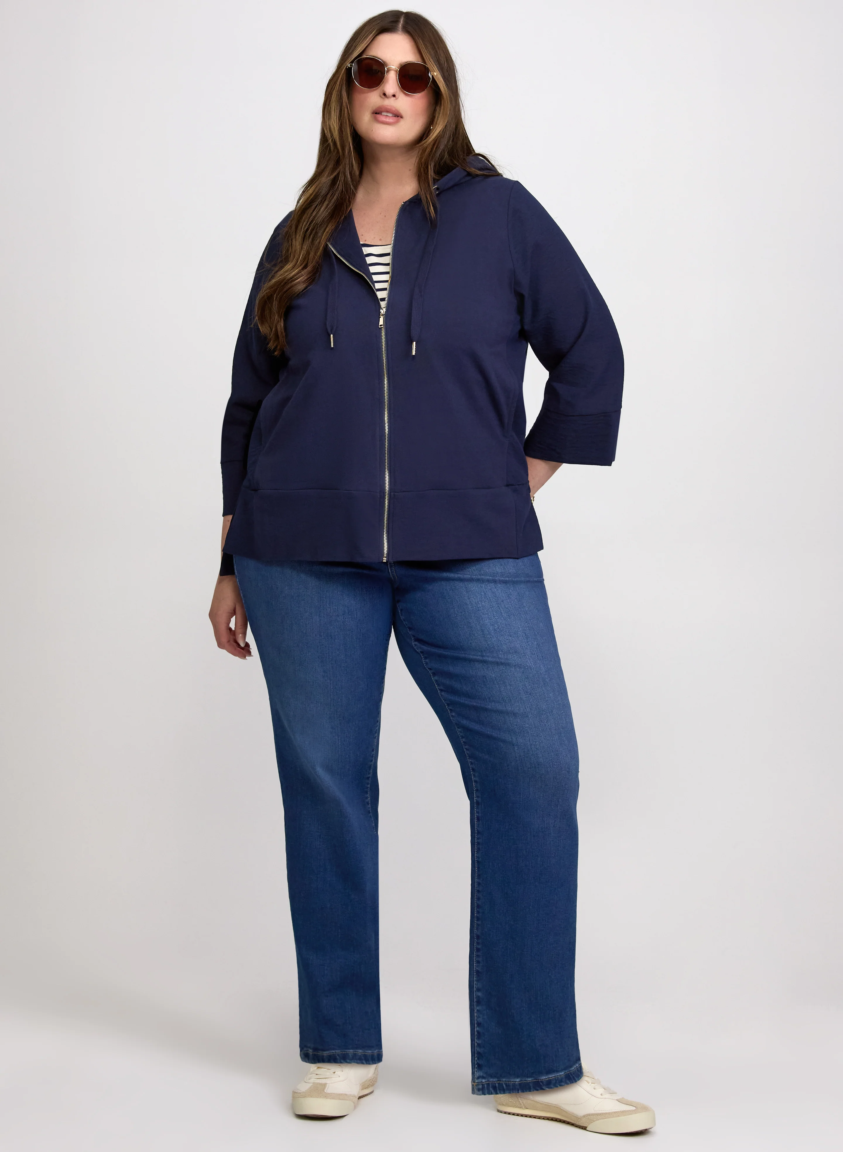 Hooded Zip Front Top - Image 6