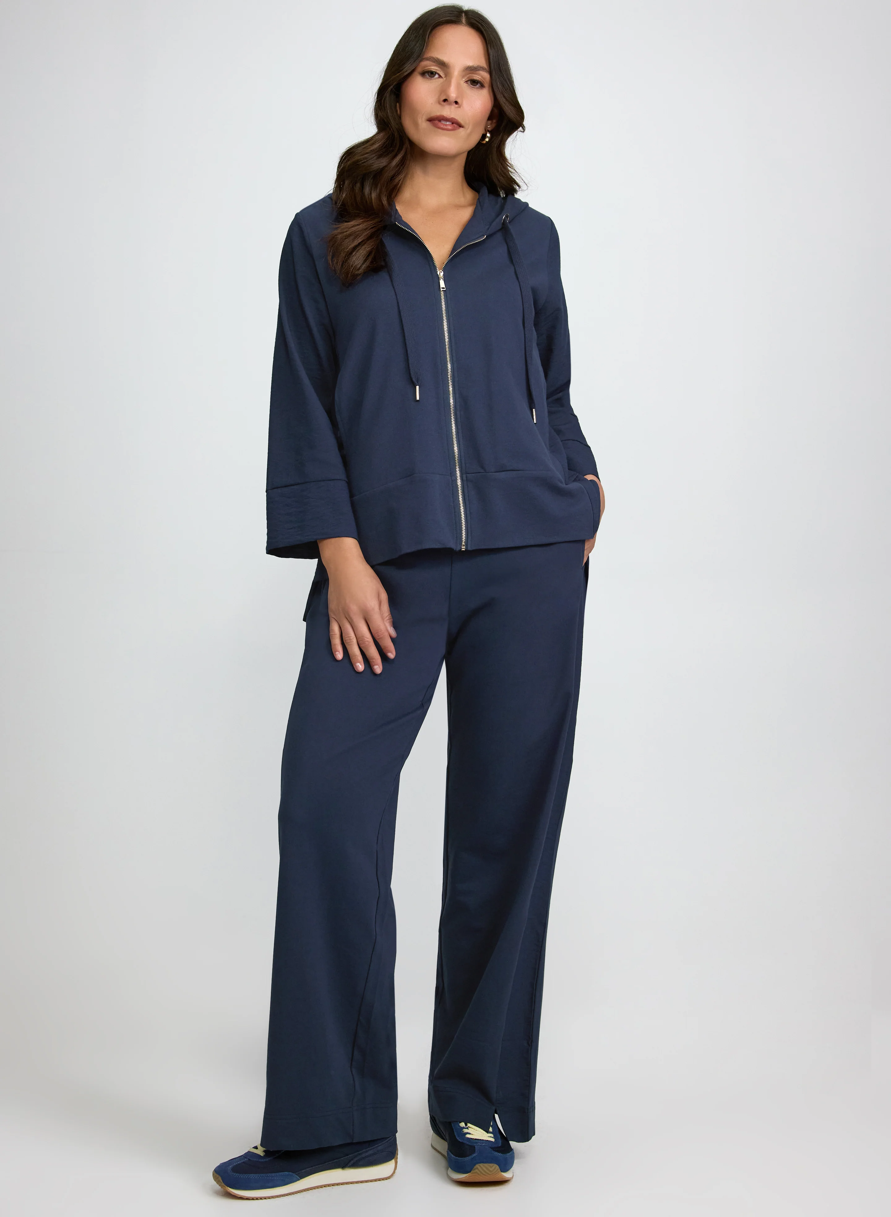 Hooded Zip Front Top - Image 3