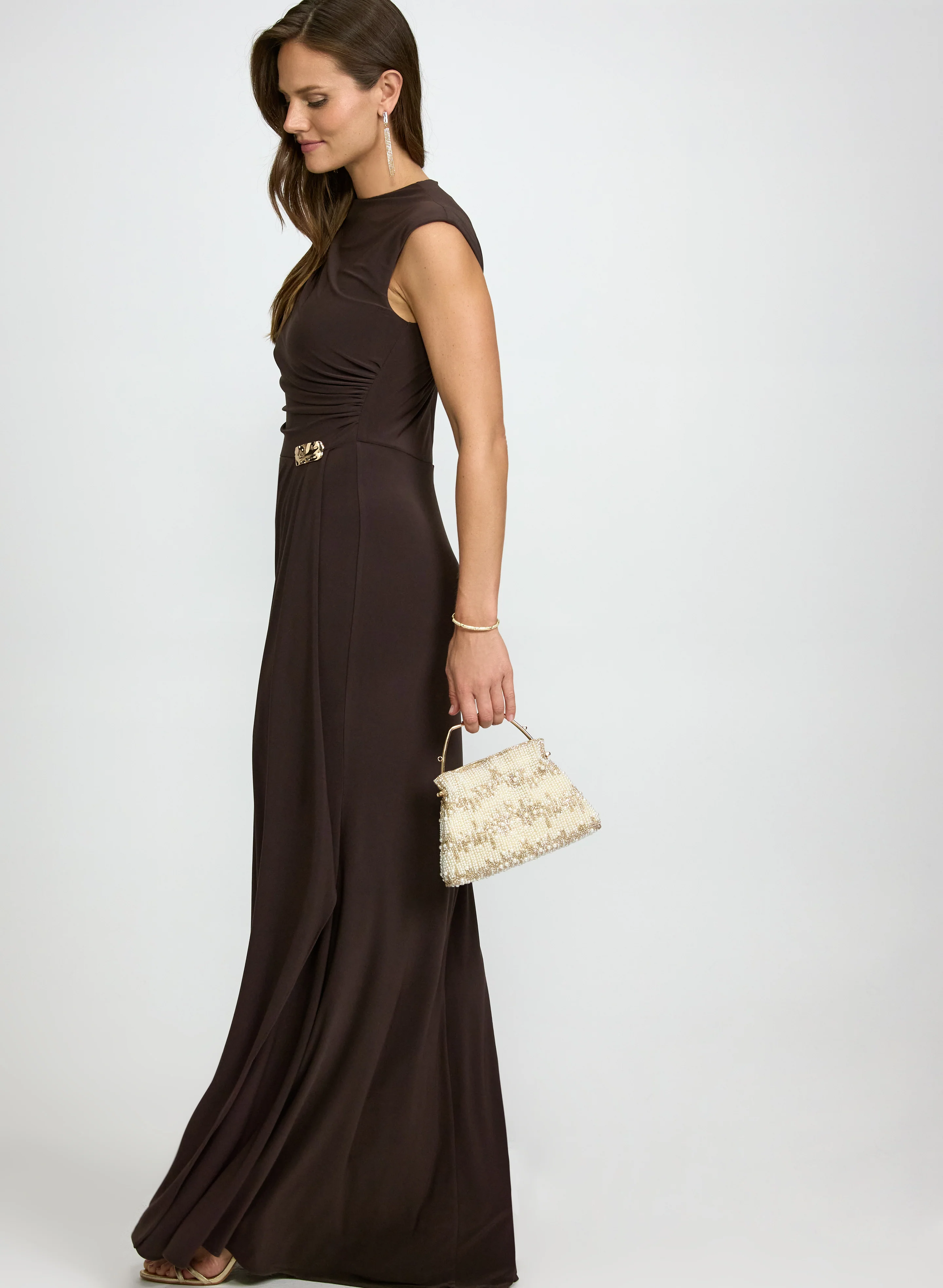 Jewel Embellished Jersey Dress - Image 2