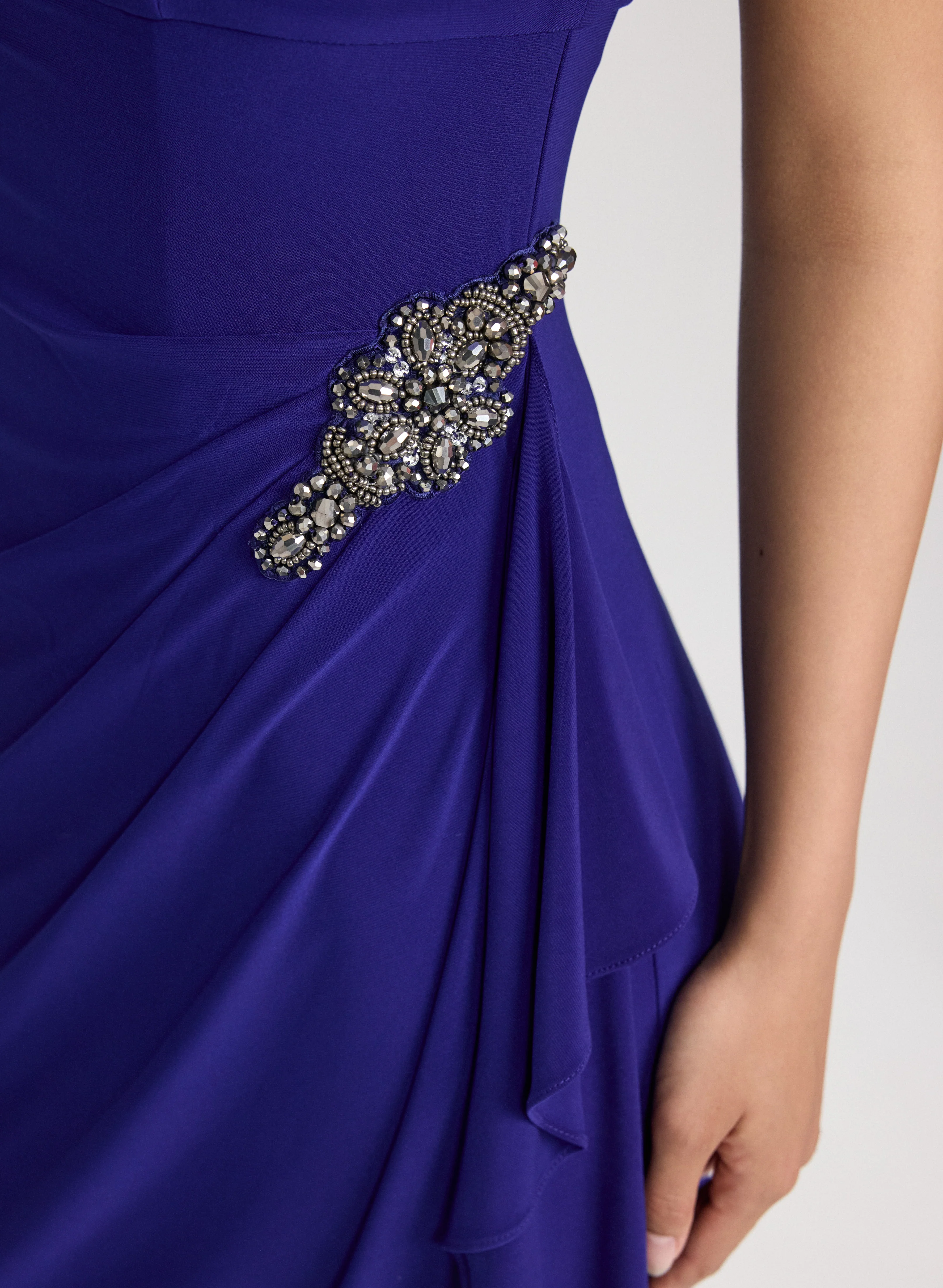 Jeweled Detail Off-Shoulder Dress - Image 4