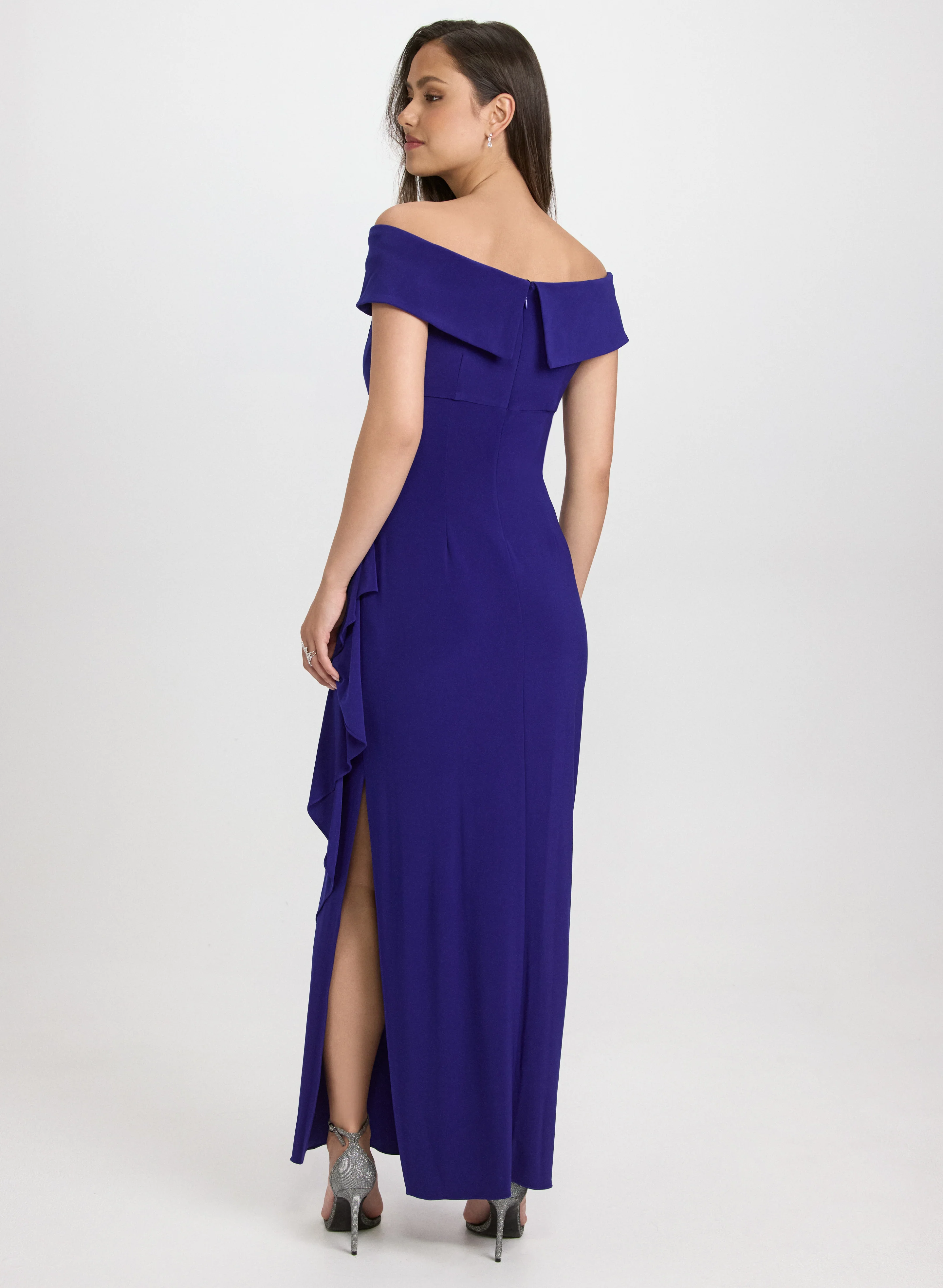 Jeweled Detail Off-Shoulder Dress - Image 5