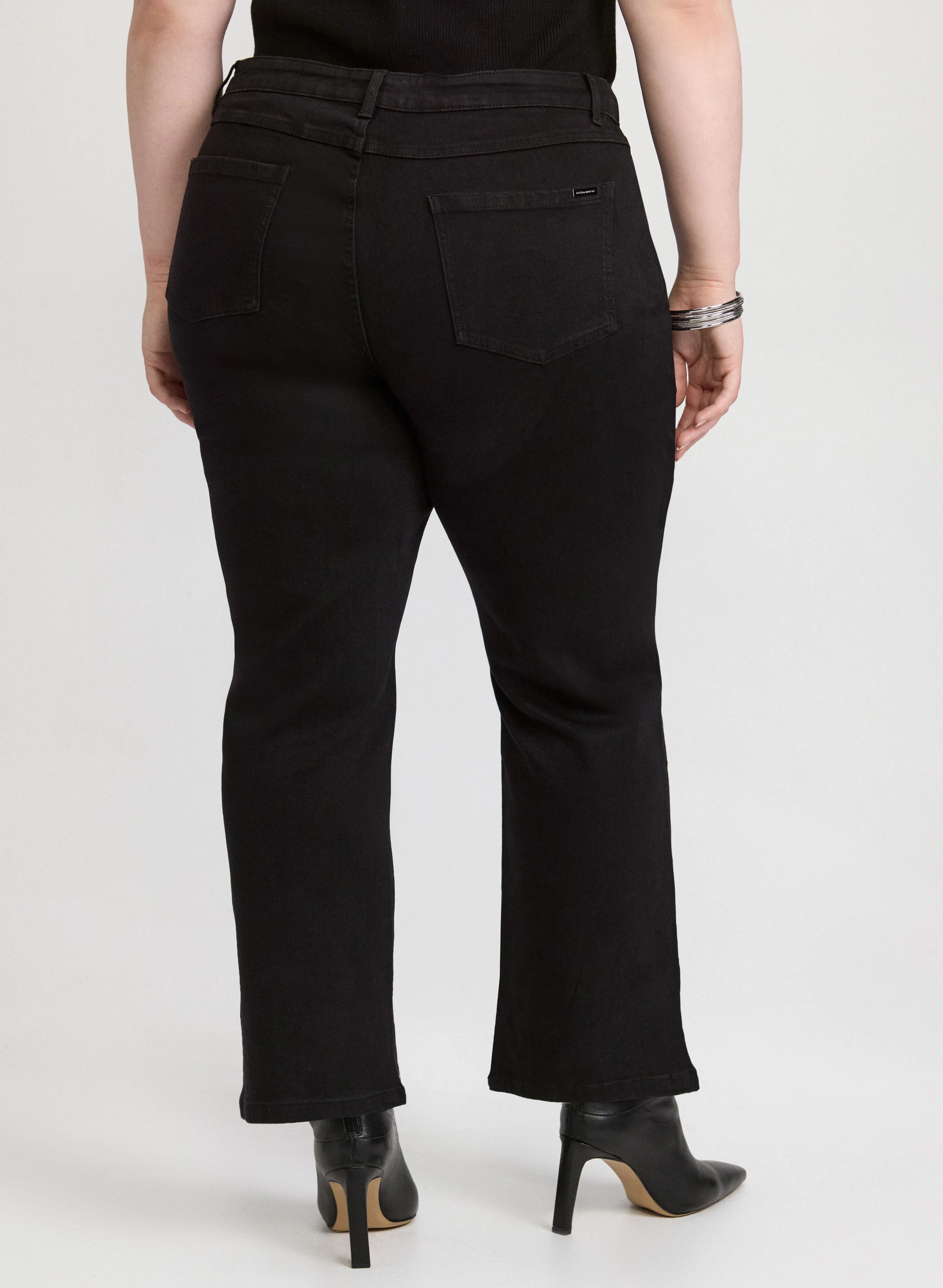 Joseph Ribkoff - Embellished Hem Flare-Leg Jeans - Image 4