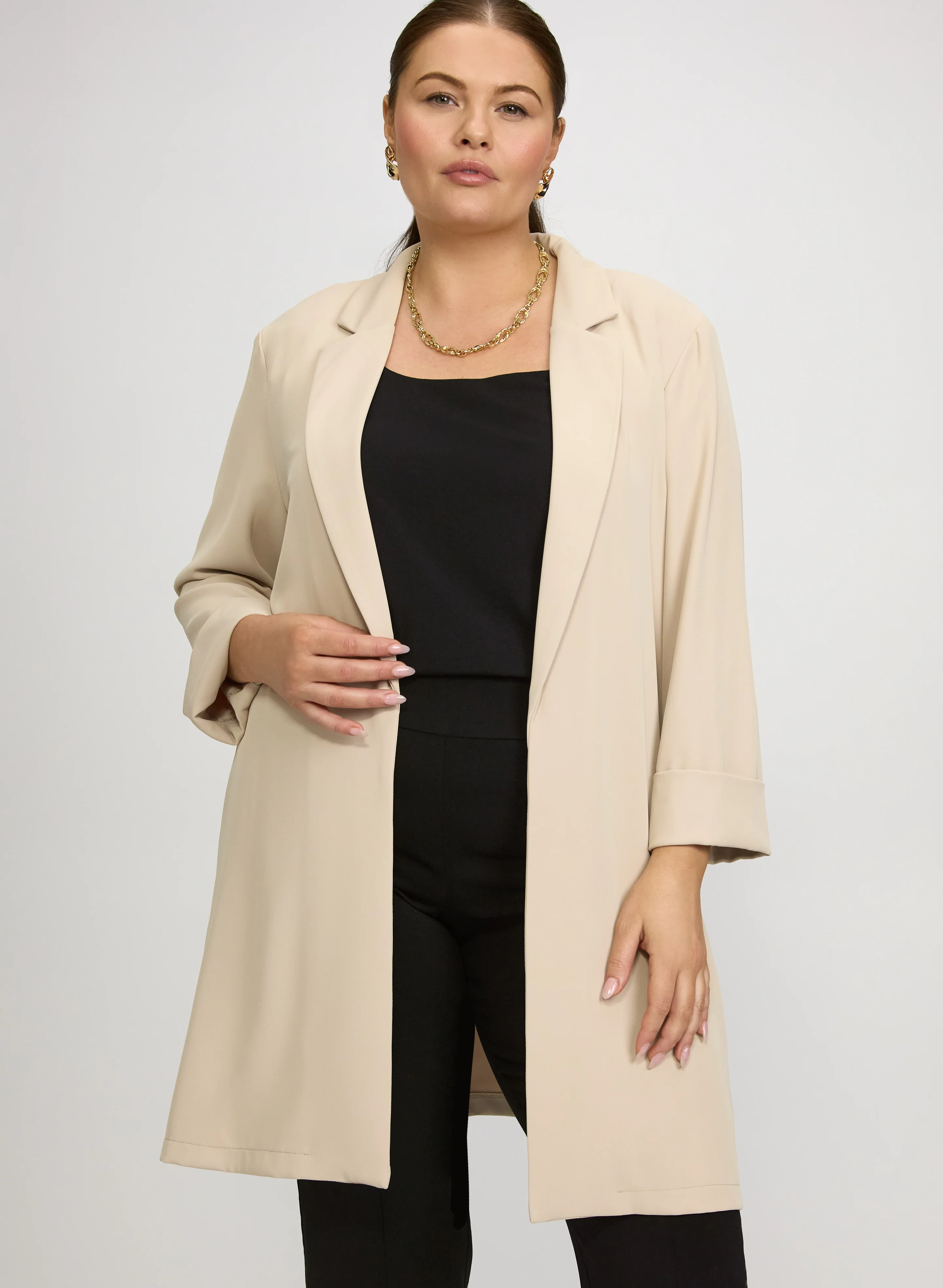 Joseph Ribkoff - Long Open-Front Blazer