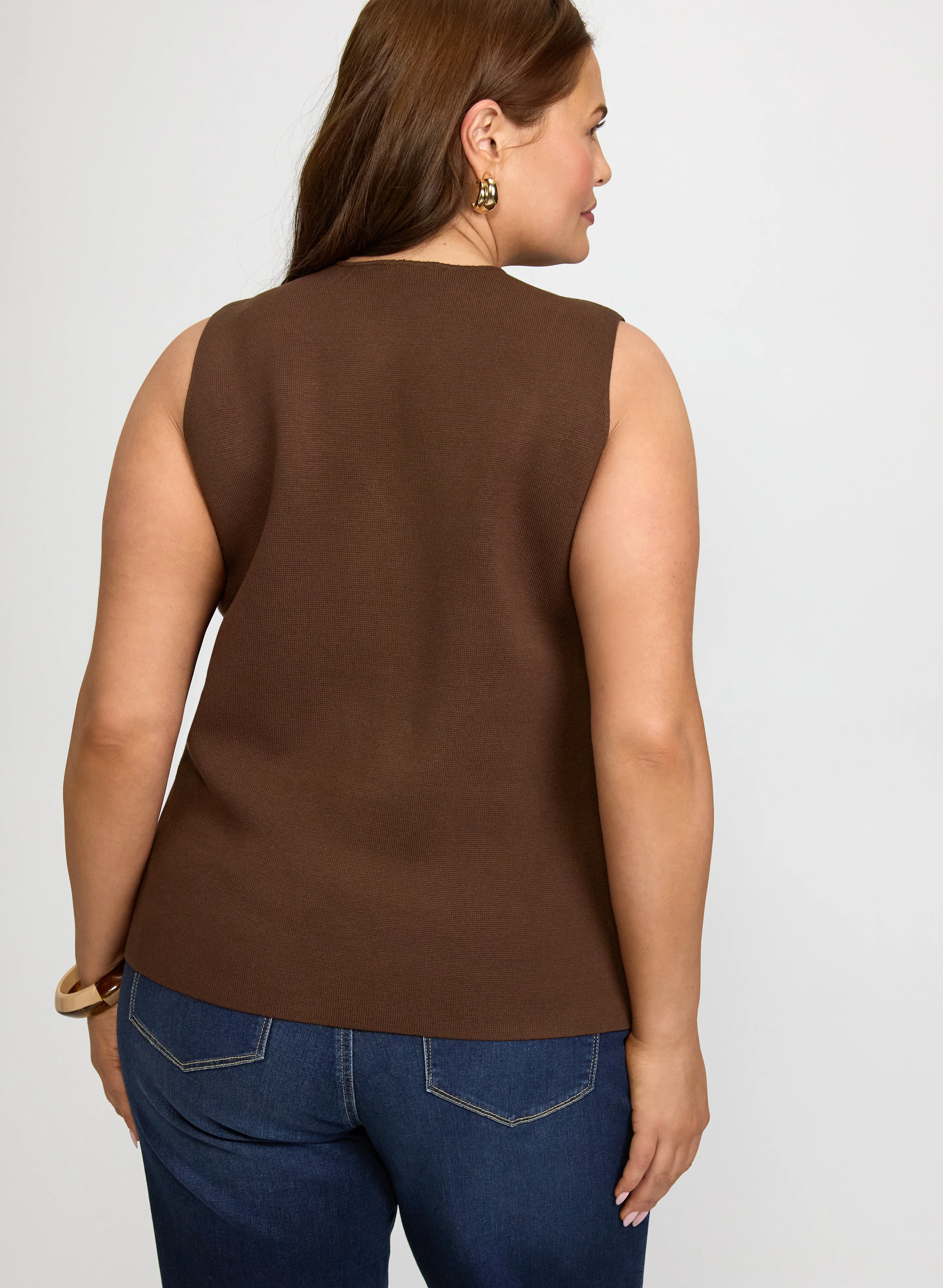 Knit Button-Down Vest - Image 3