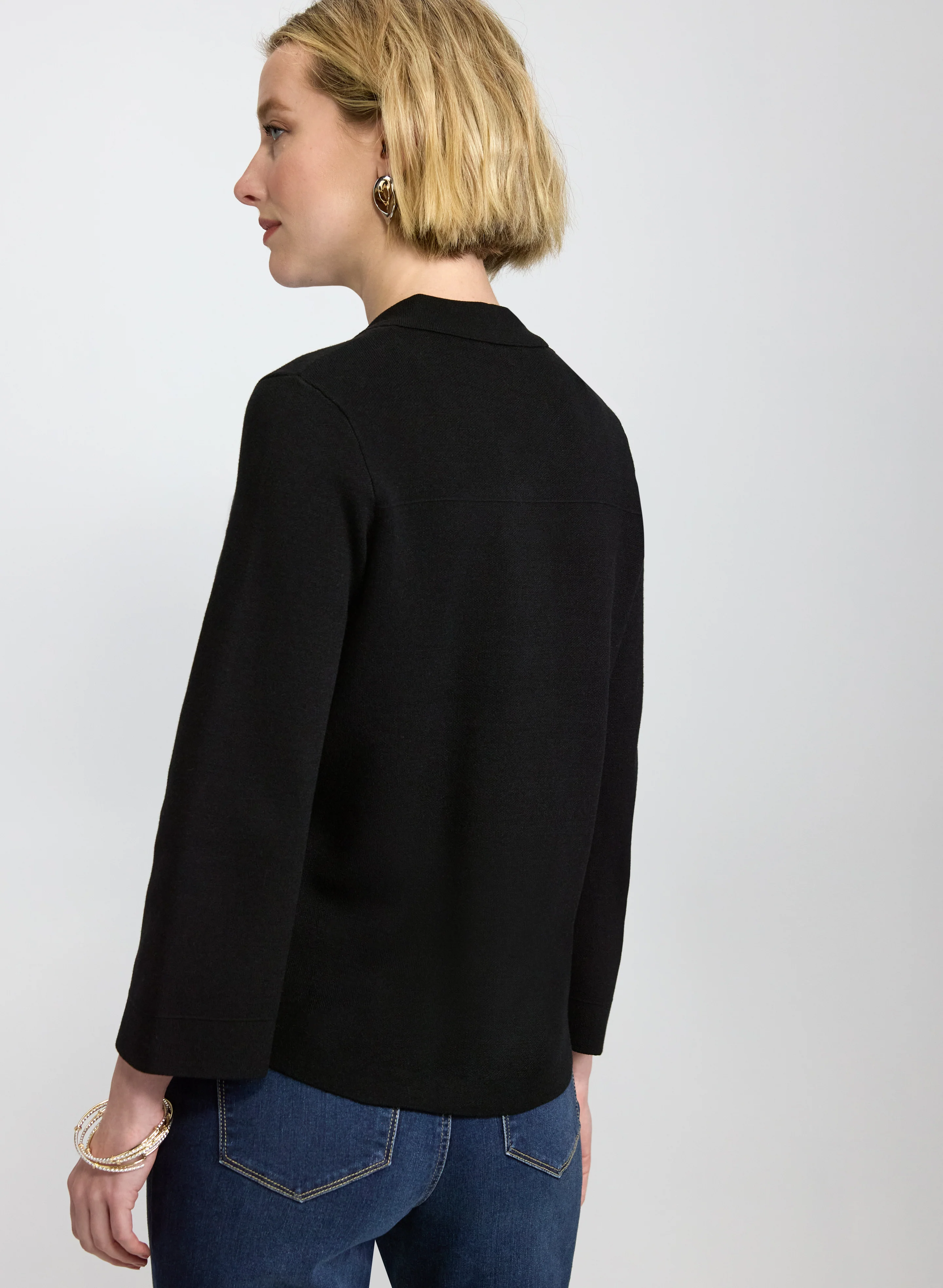 Knit Half-Button Sweater - Image 3