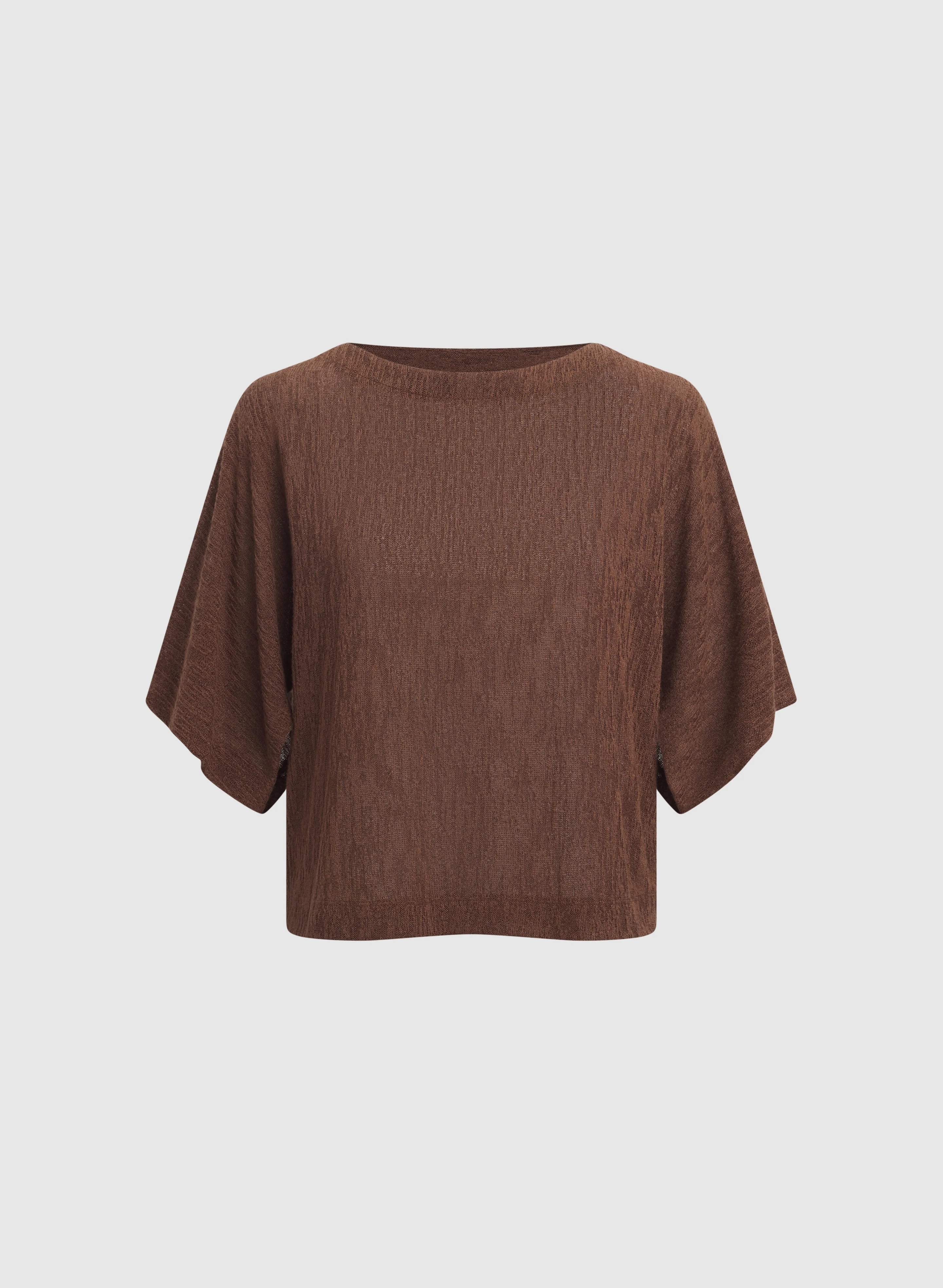 Knit Poncho-Style Top - Image 6