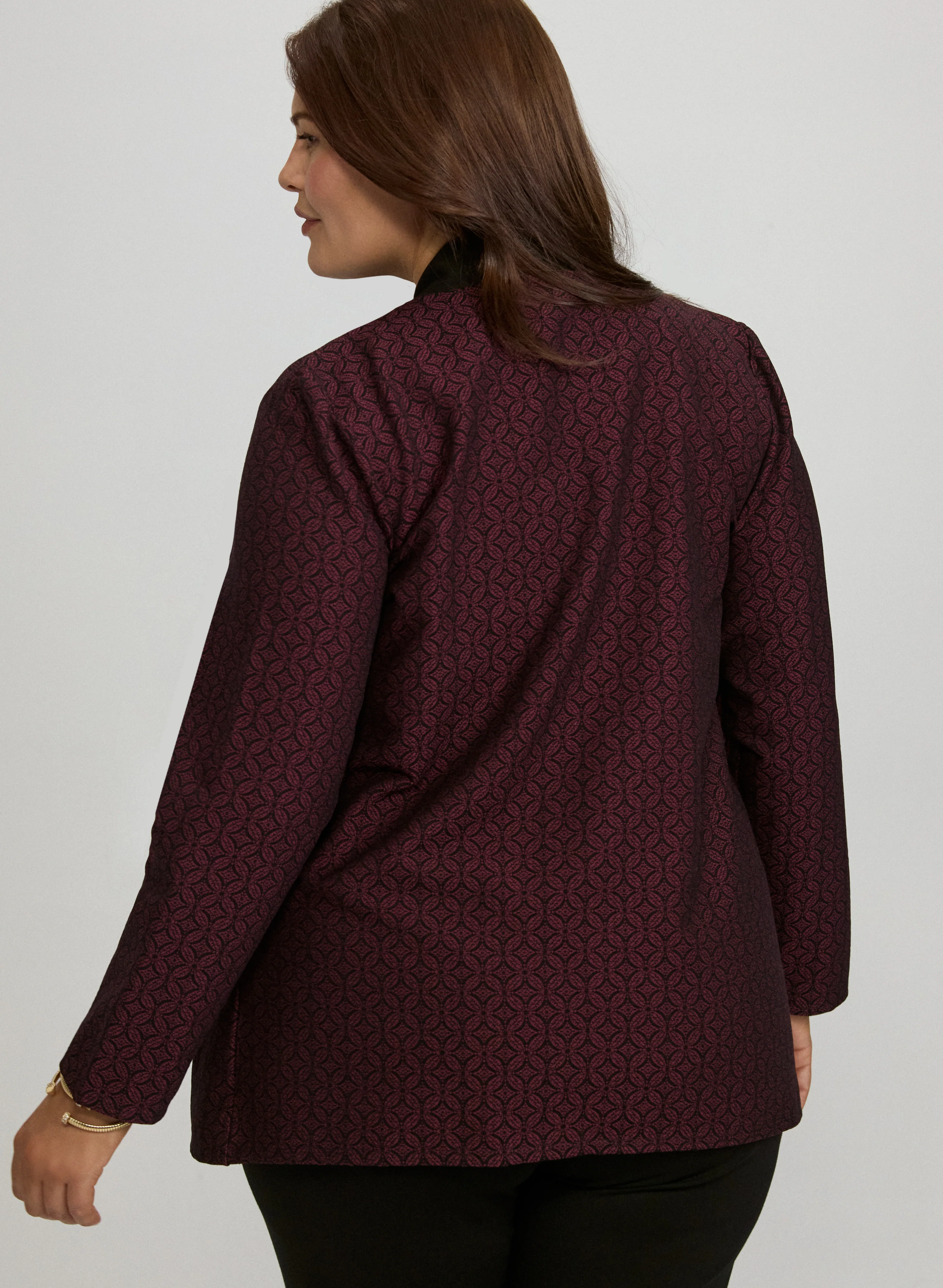 Knitwear Geometric Long Sleeve Crew Neck - Image 4
