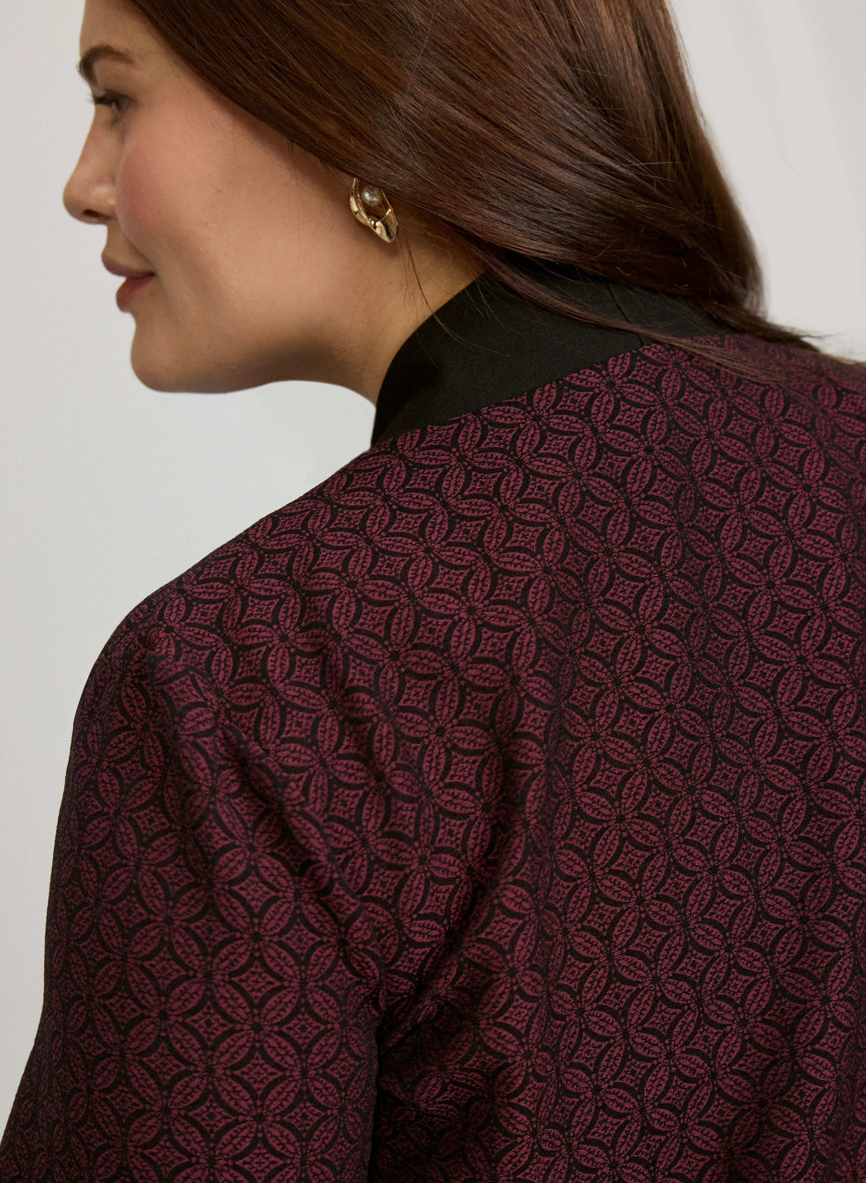 Knitwear Geometric Long Sleeve Crew Neck - Image 5