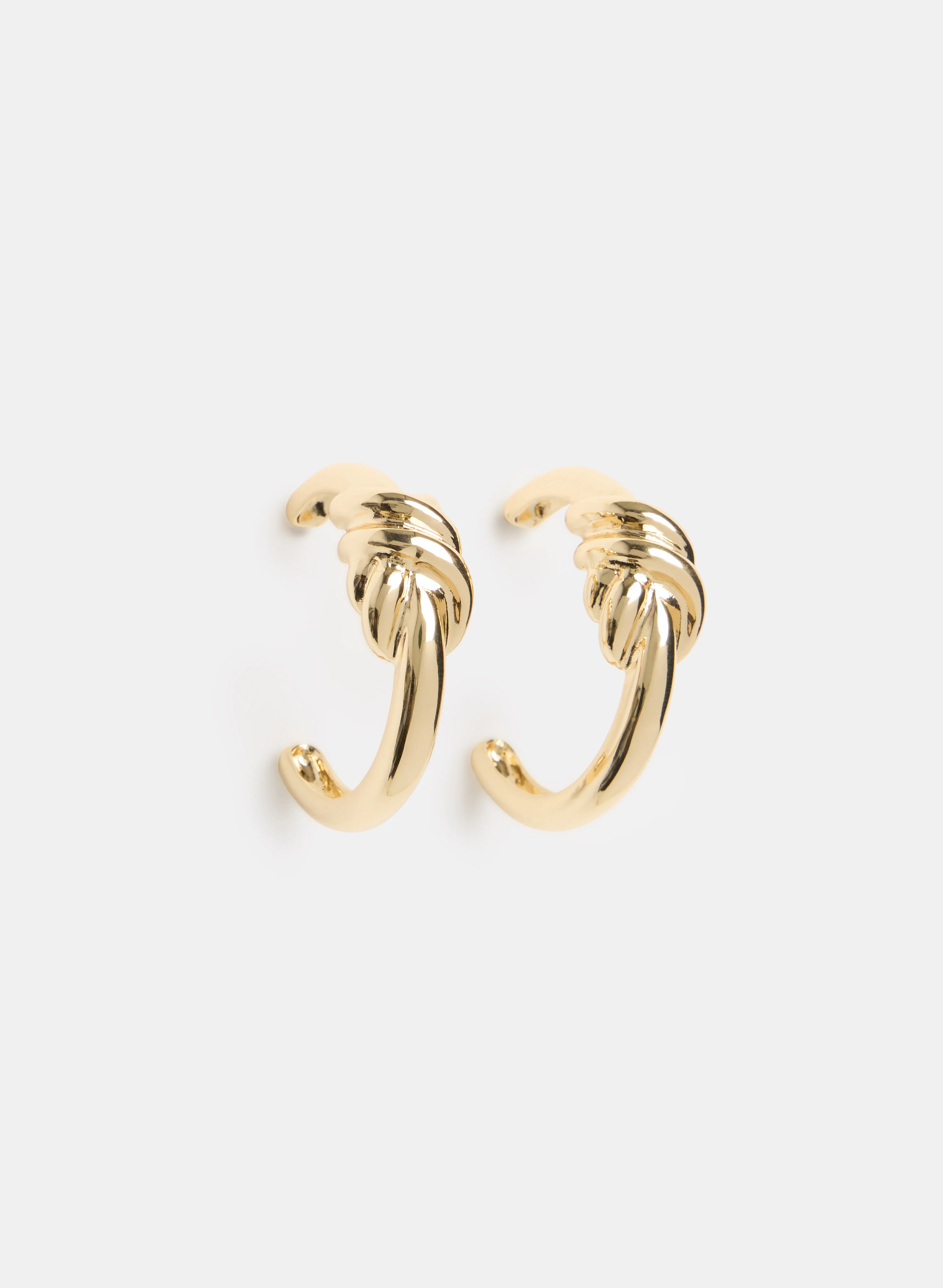 Knot Open Hoop Earrings