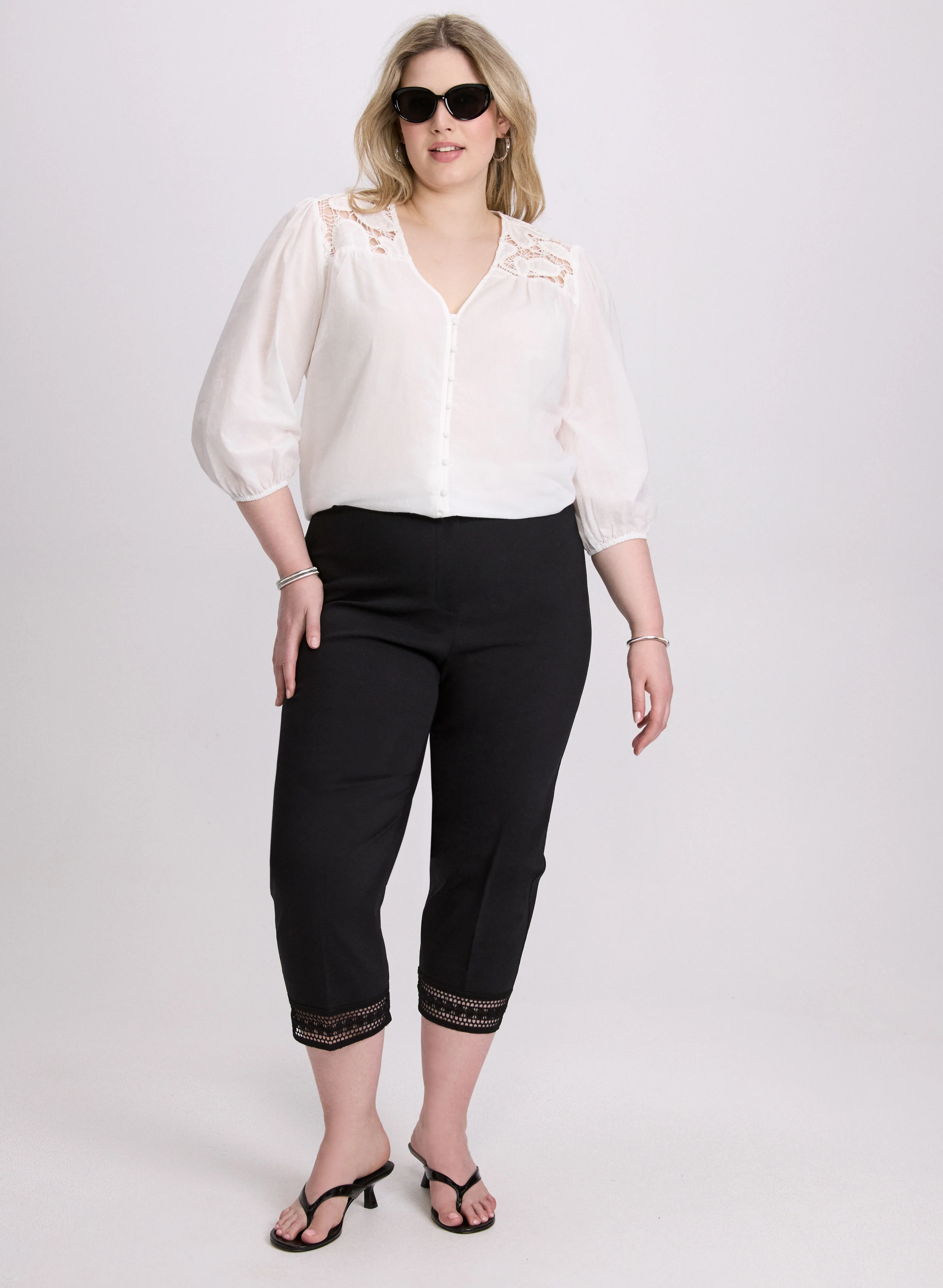 Lace Trim Capris - Image 5